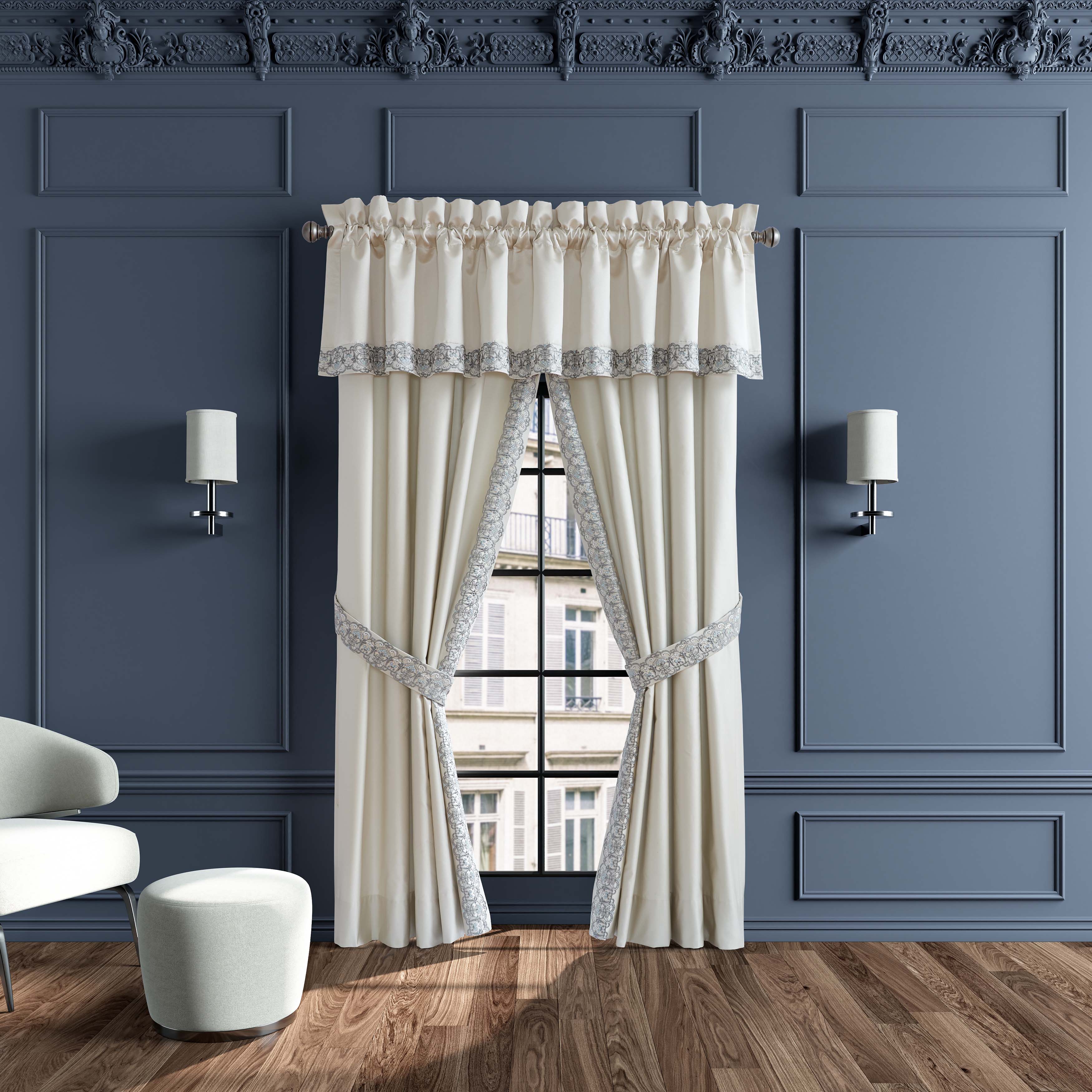 Adagio Sterling Window Panel Pair (Set of 2) Window Panels By J. Queen New York