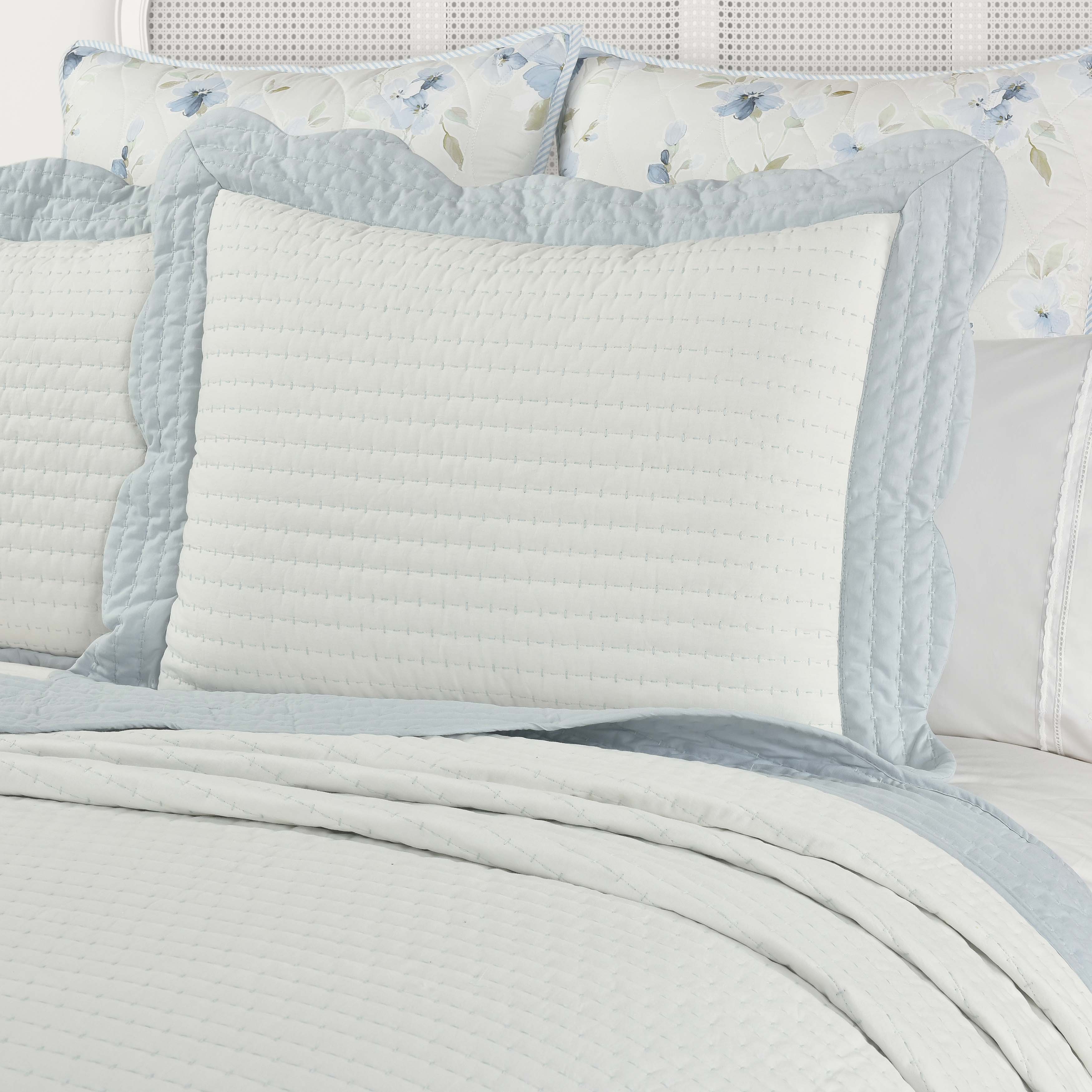 Amherst French Blue Pillow Sham Sham By J. Queen New York