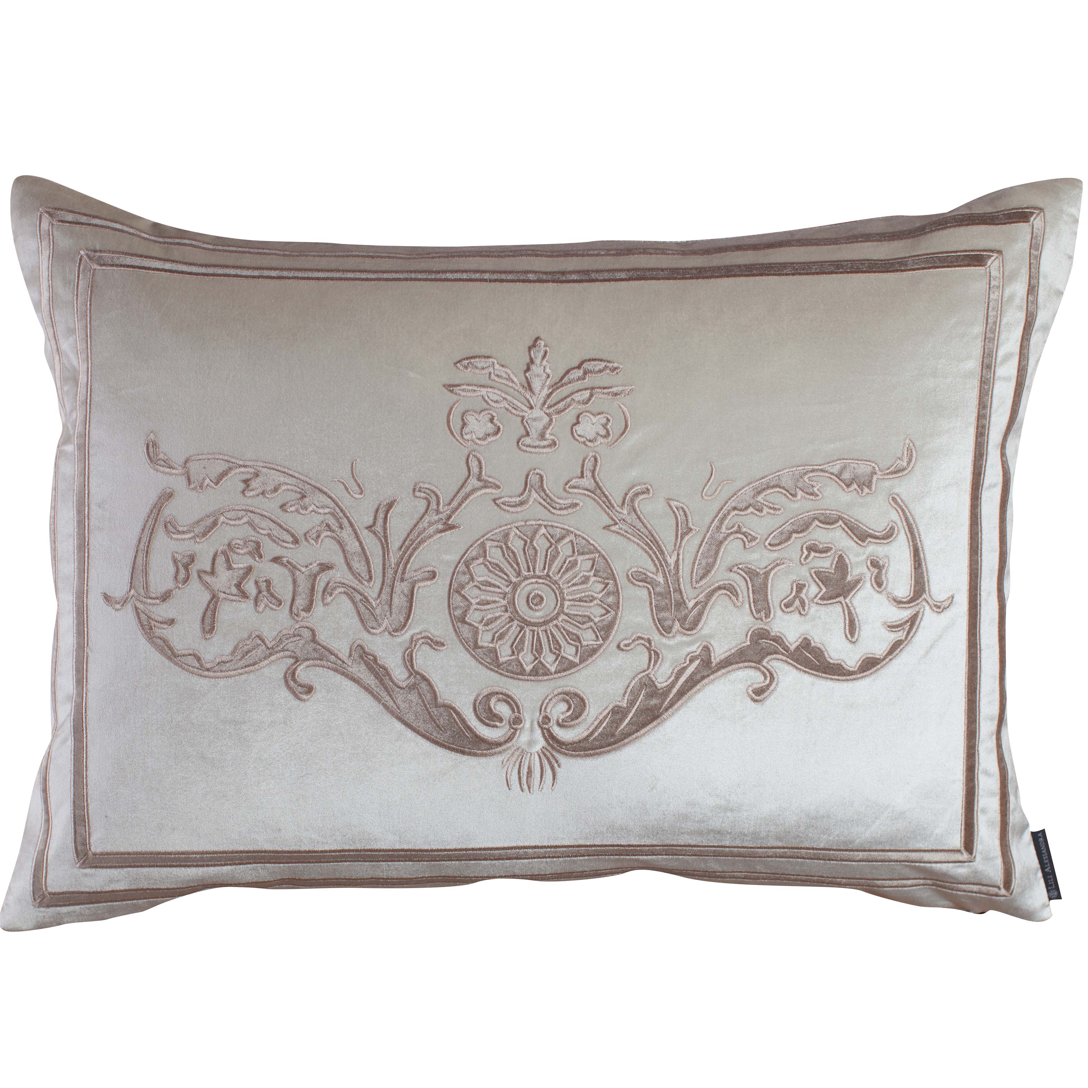 Angie Champagne Ivory Paris Velvet Decorative Throw Pillow Throw Pillows By Lili Alessandra