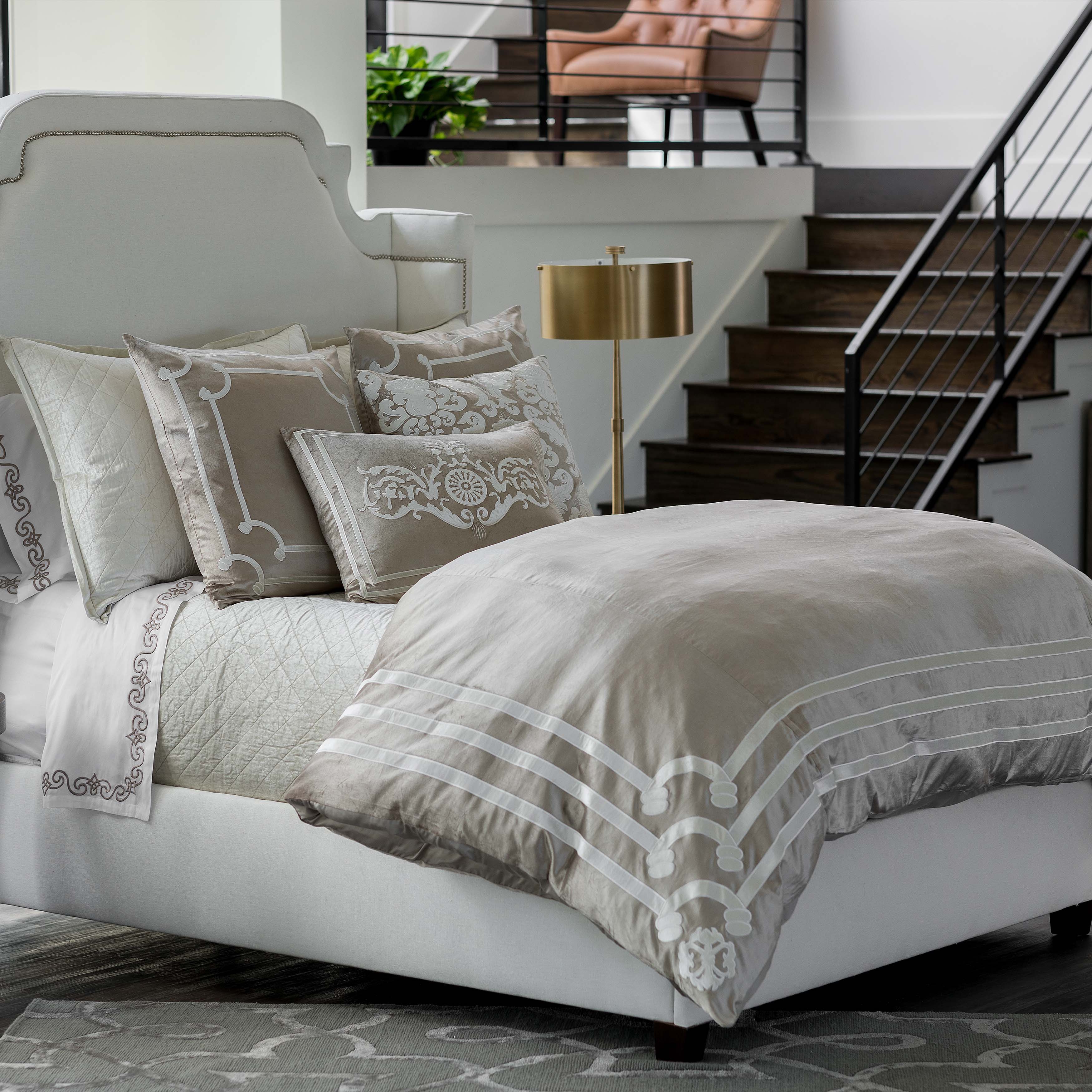 Angie Champagne Velvet Duvet Cover Duvet Covers By Lili Alessandra