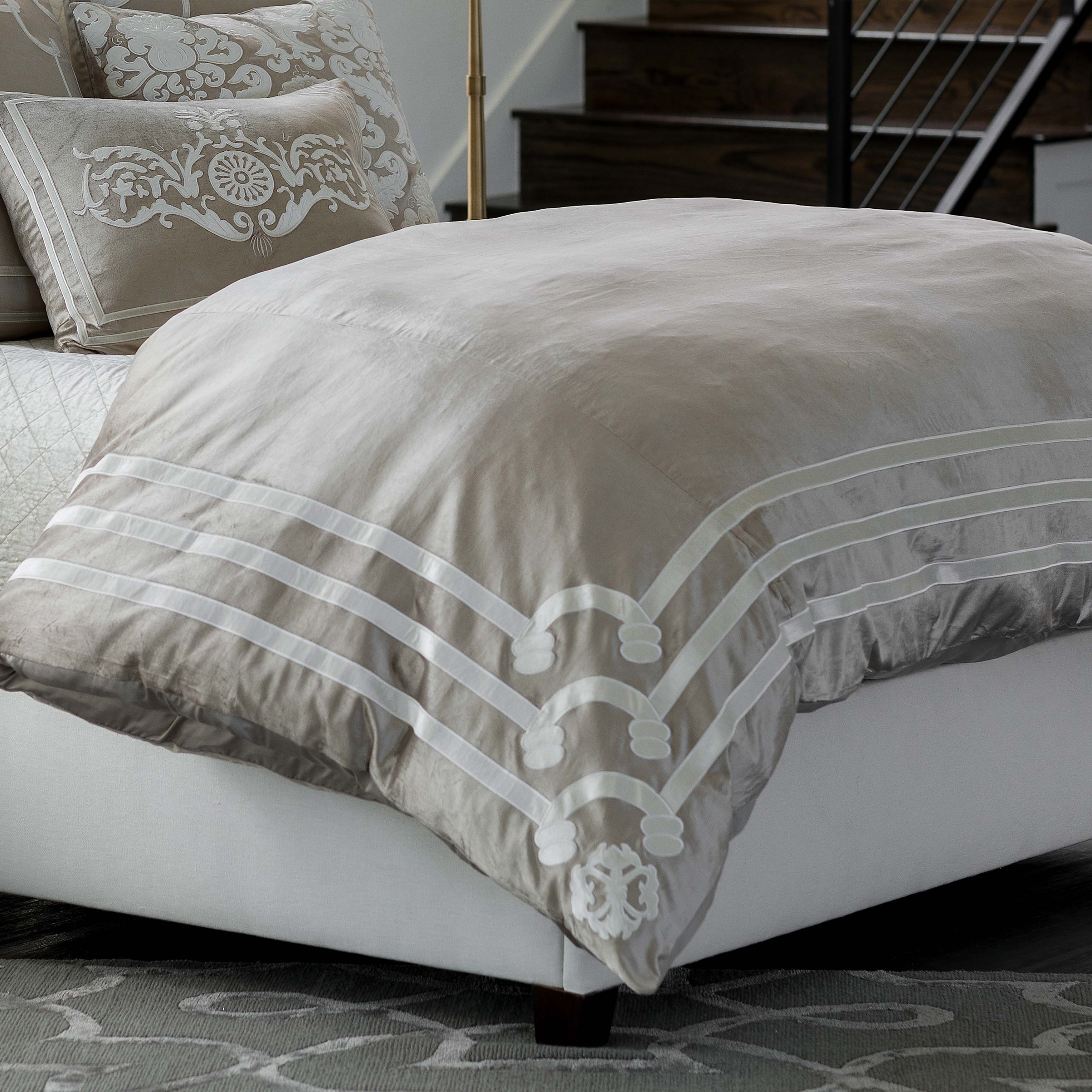Angie Champagne Velvet Duvet Cover Duvet Covers By Lili Alessandra