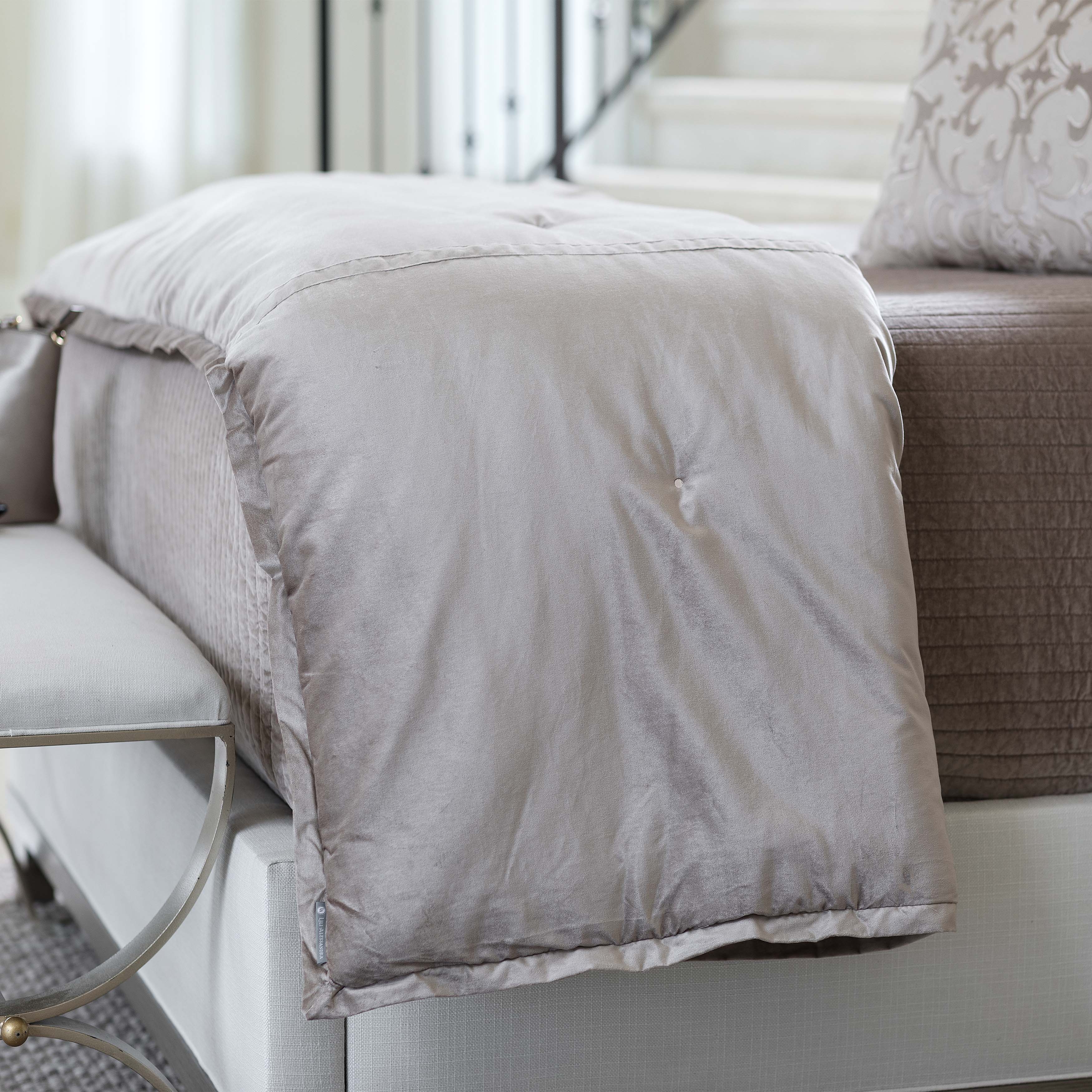 Aria Raffia Matte Velvet Personal Throw Throws By Lili Alessandra
