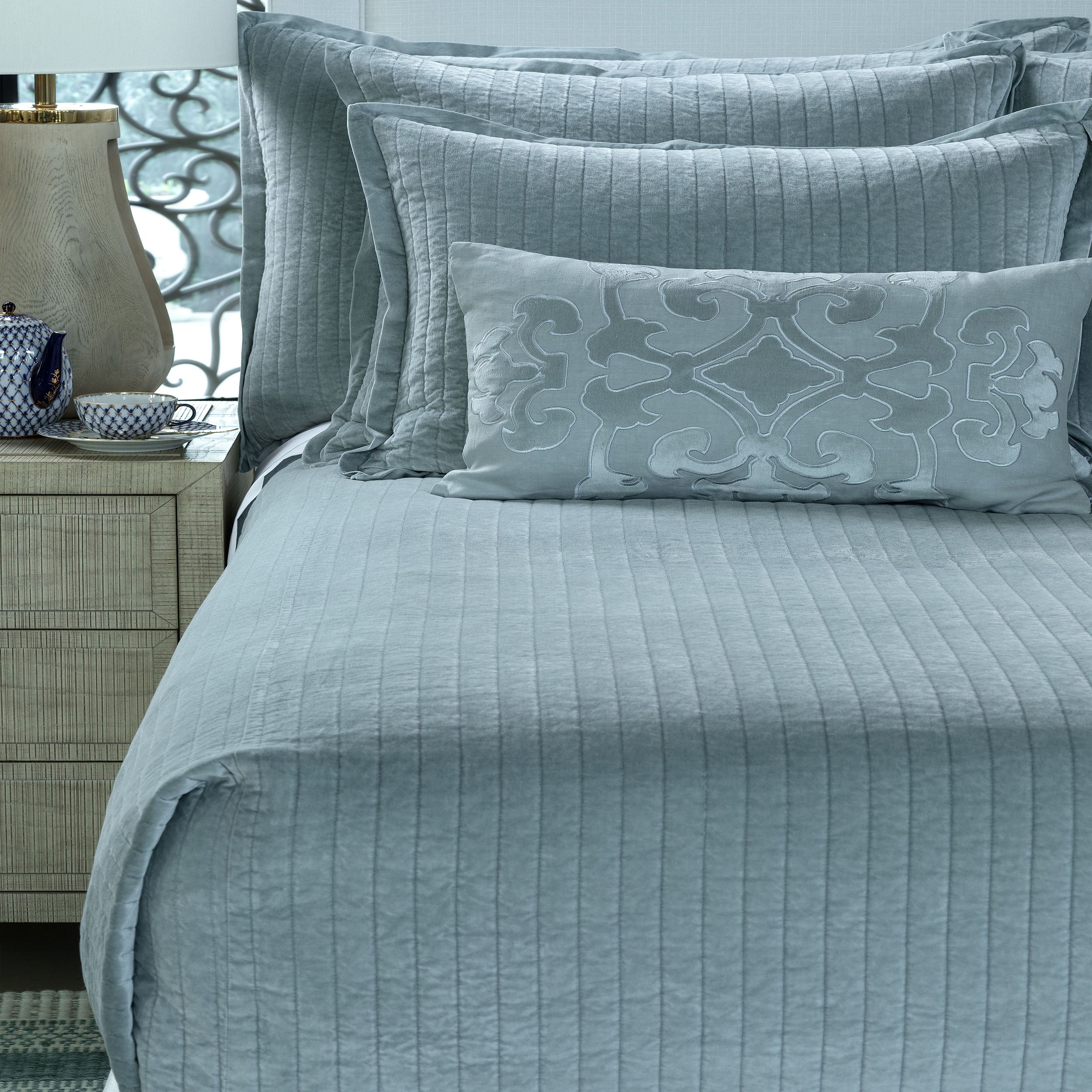 Aria Sky Coverlet - Lili Alessandra Coverlet By Lili Alessandra