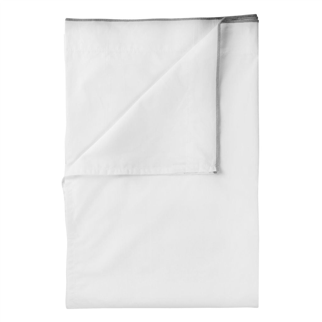 Astor Charcoal Flat Sheet Flat Sheet By Designers Guild