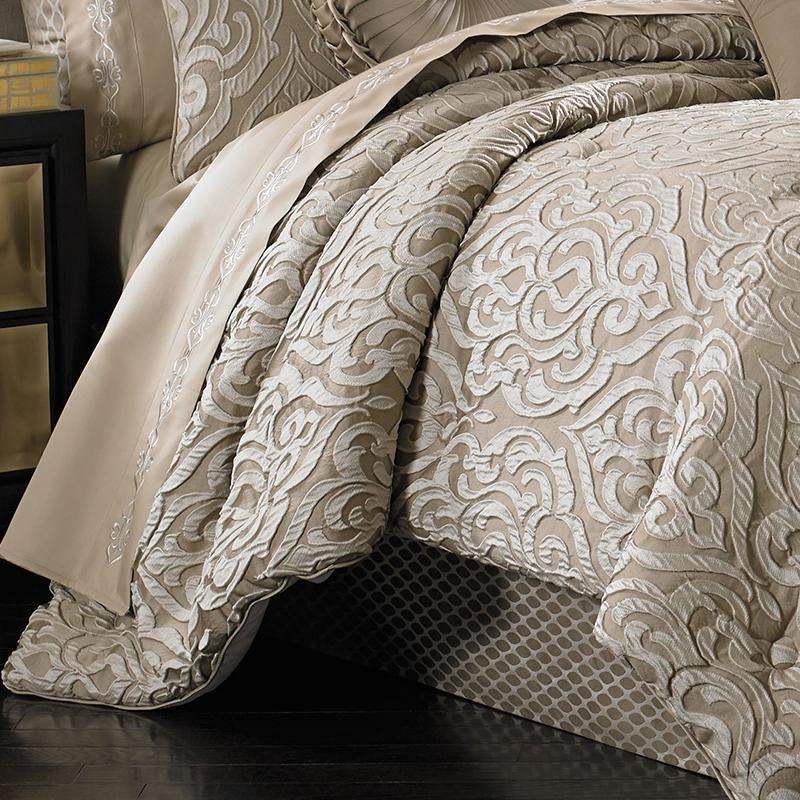 Astoria Sand 4 Piece Comforter Set By J Queen Comforter Sets By J. Queen New York