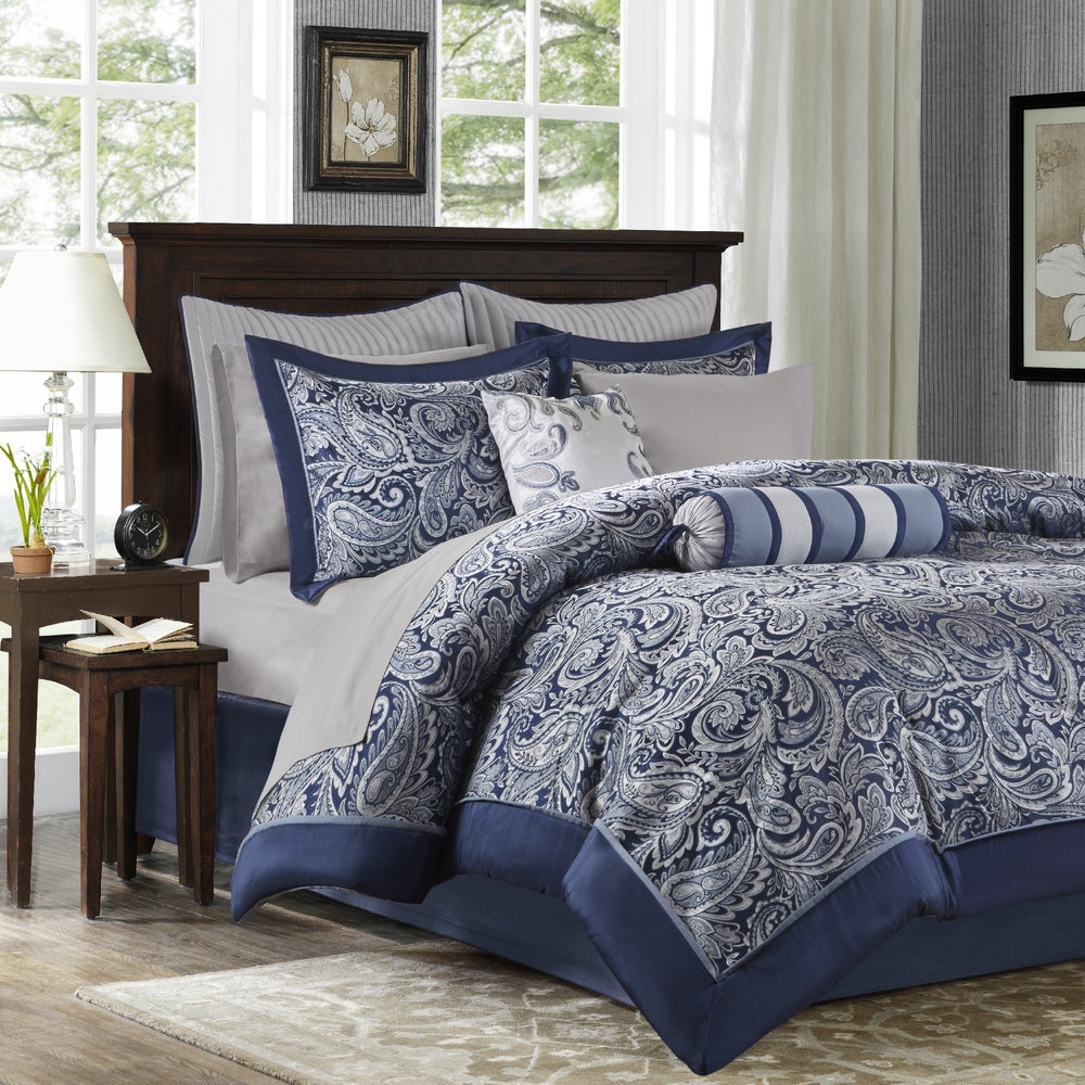West Modern 12-Piece Comforter Set Comforter Sets By JLA HOME/Olliix (E & E Co., Ltd)
