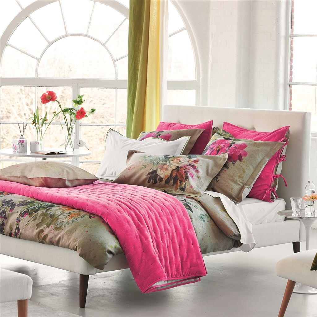 Aubriet Fuchsia Duvet Cover Duvet Covers By Designers Guild