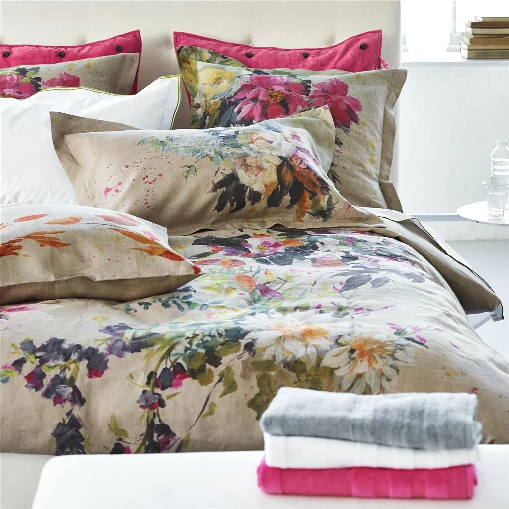 Aubriet Fuchsia Duvet Cover Duvet Covers By Designers Guild