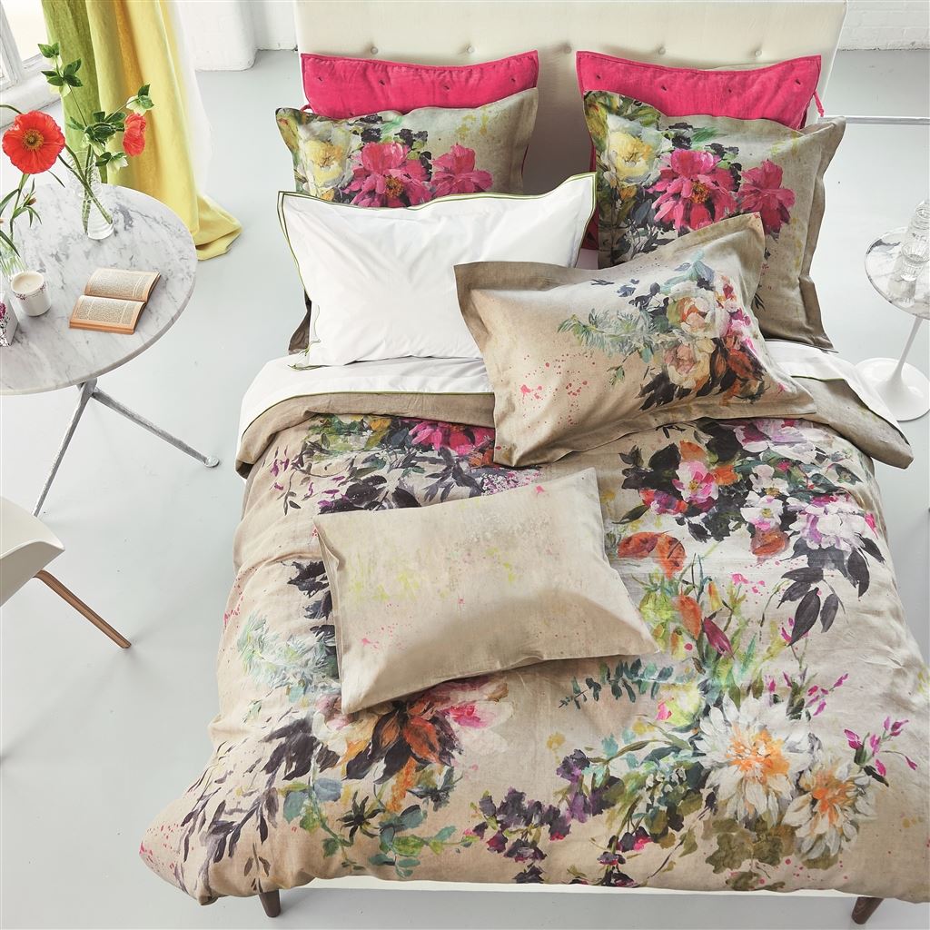 Aubriet Fuchsia Duvet Cover Duvet Covers By Designers Guild