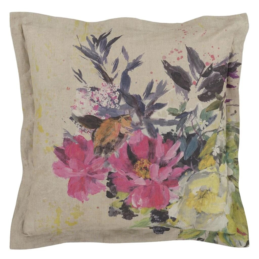 Aubriet Fuchsia Euro Sham Euro Sham By Designers Guild