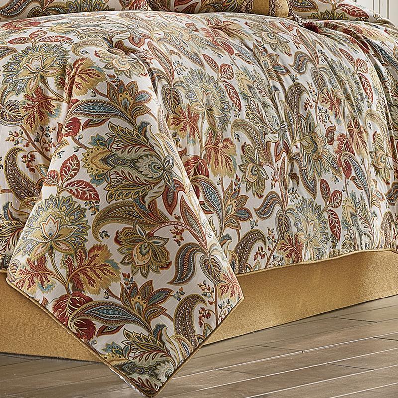August Multi 4-Piece Comforter Set By J Queen Comforter Sets By J. Queen New York