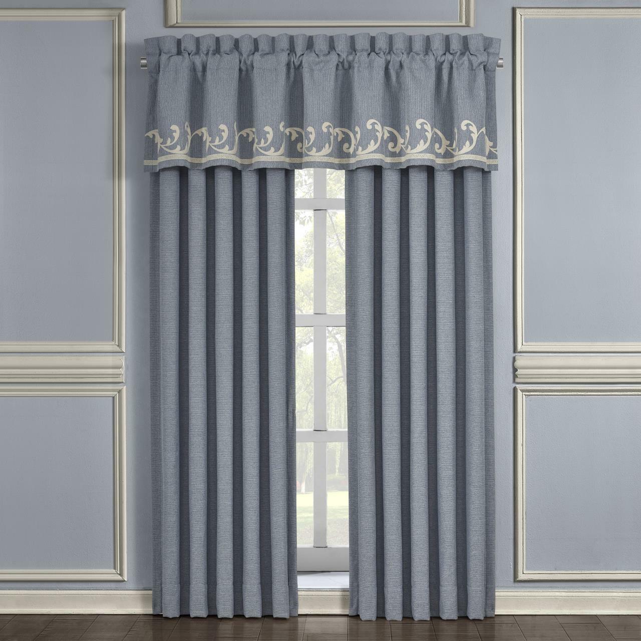 Aurora Blue Window Panel Pair (Set of 2) Window Panels By J. Queen New York