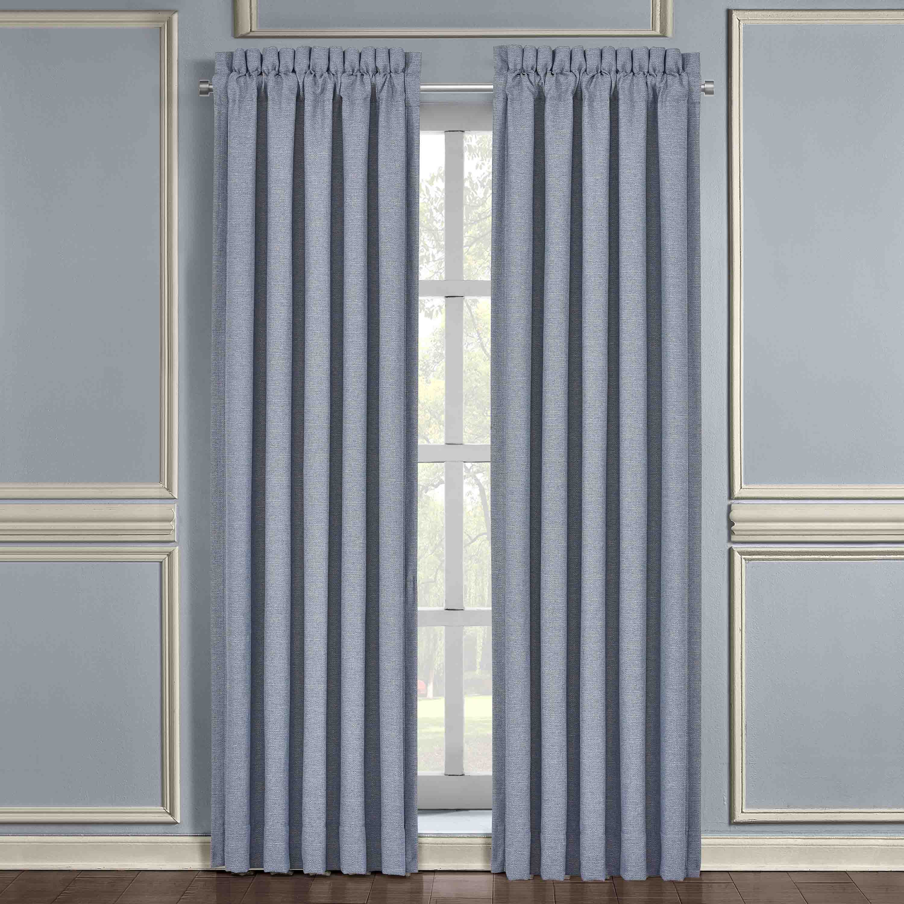 Aurora Blue Window Panel Pair (Set of 2) Window Panels By J. Queen New York