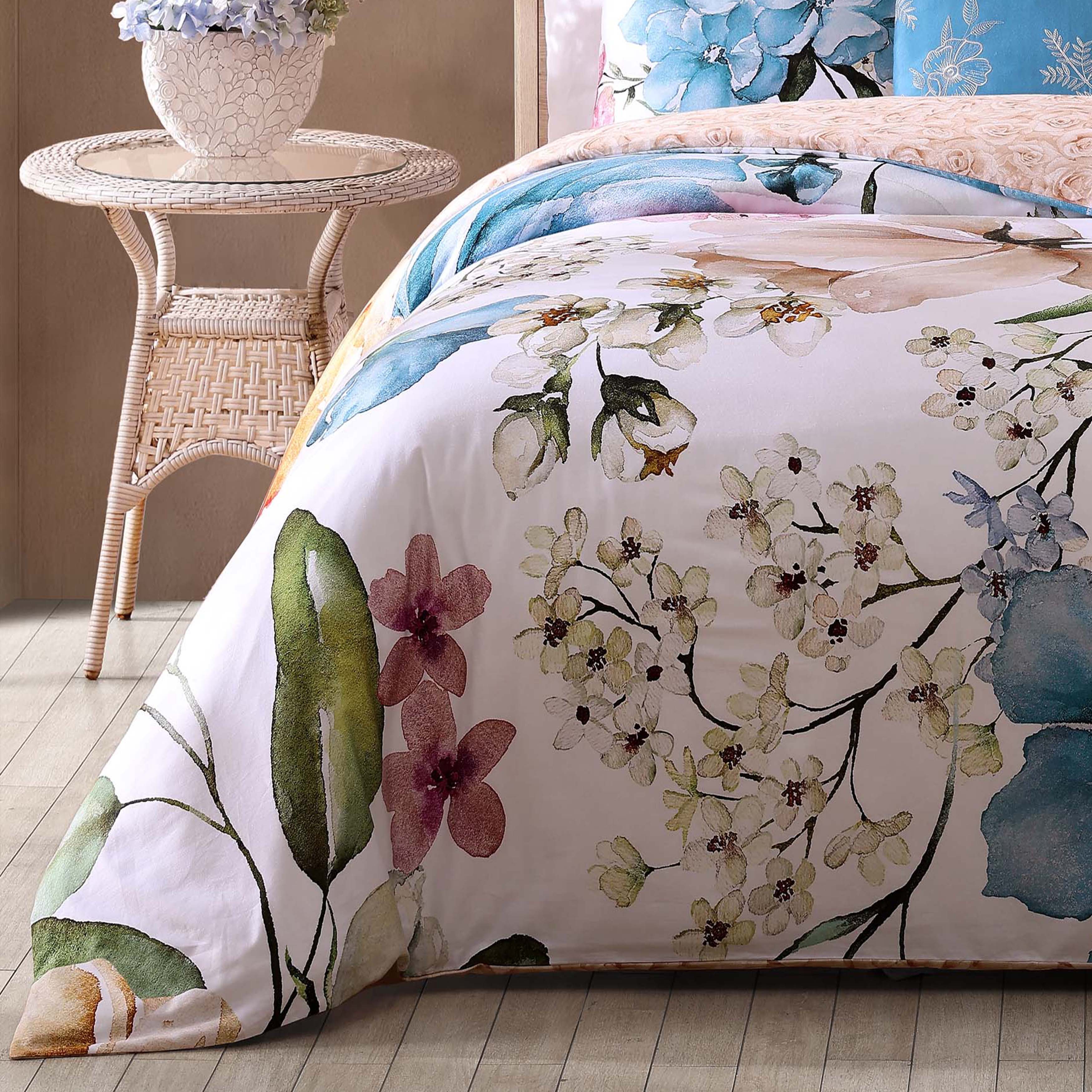 Bebejan Maia Blue 5 Piece Reversible Comforter Set Comforter Sets By Bebejan®