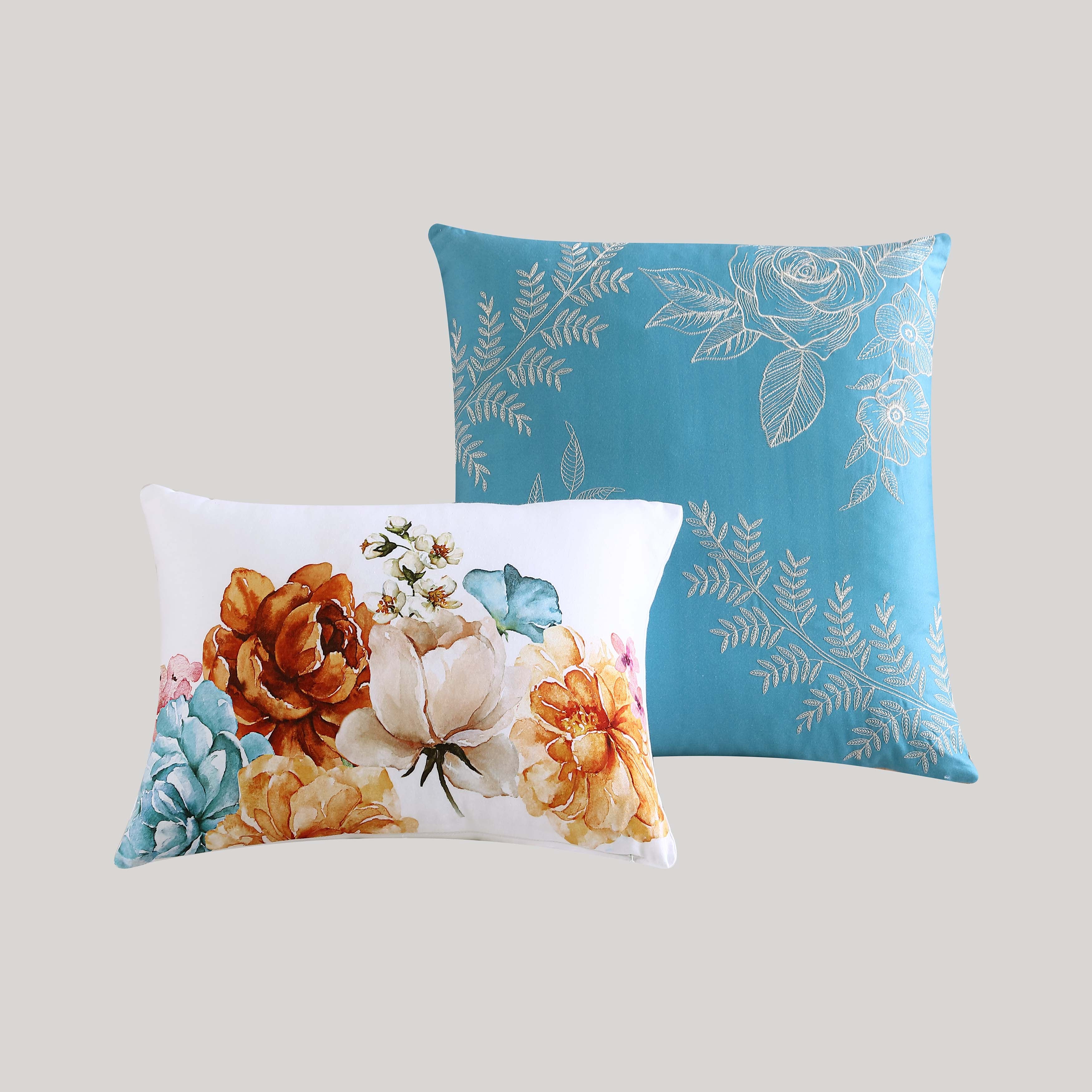 Bebejan Maia Blue 5 Piece Reversible Comforter Set Comforter Sets By Bebejan®