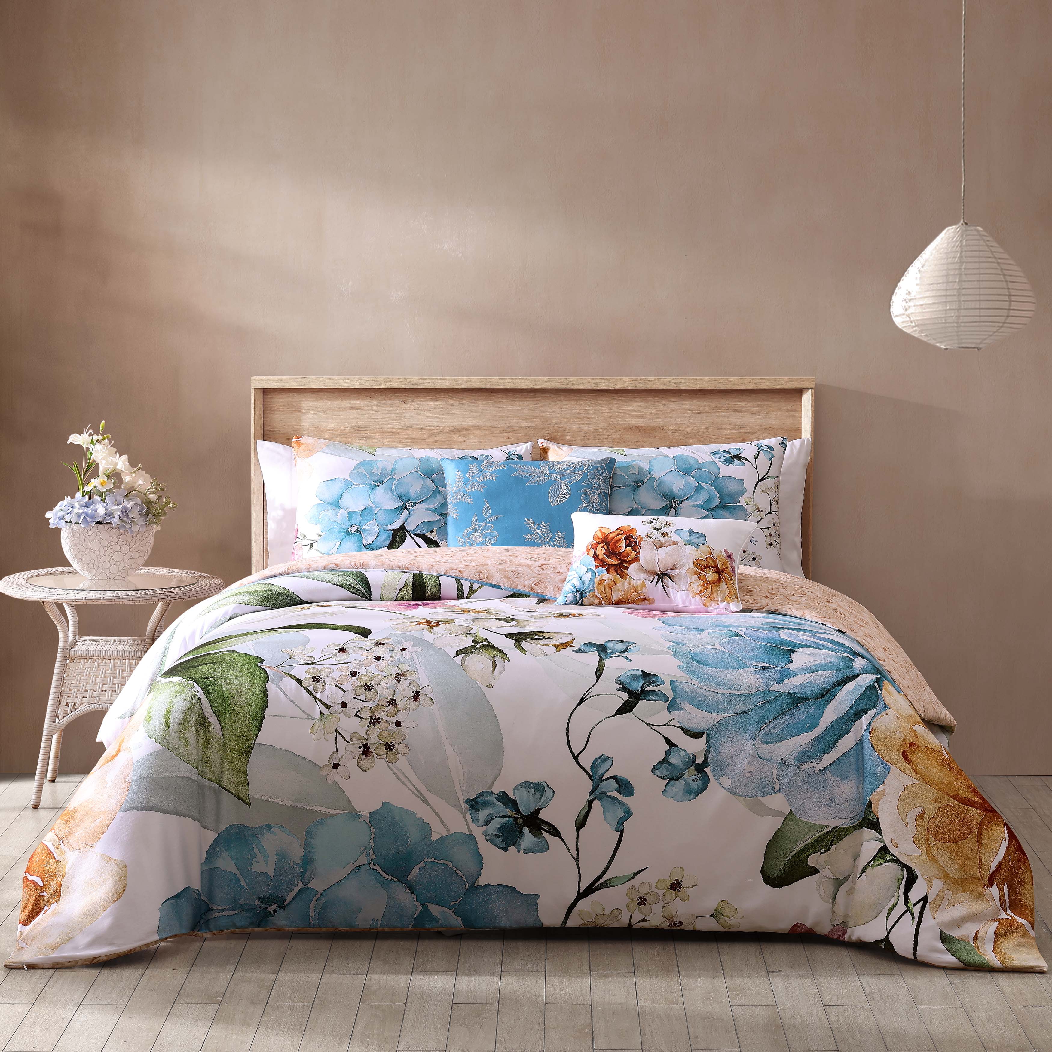 Bebejan Maia Blue 5 Piece Reversible Comforter Set Comforter Sets By Bebejan®
