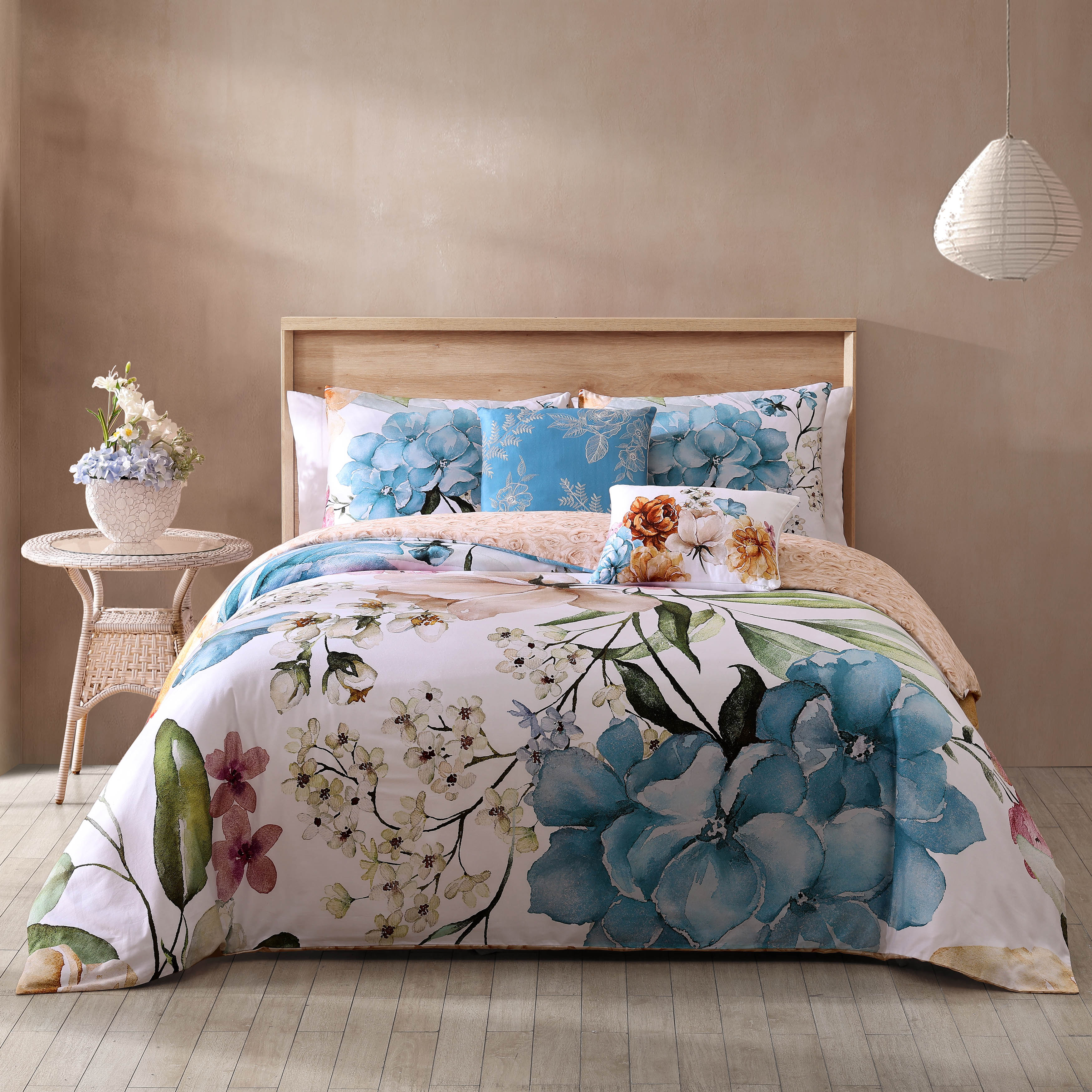 Bebejan Maia Blue 5 Piece Reversible Comforter Set Comforter Sets By Bebejan®