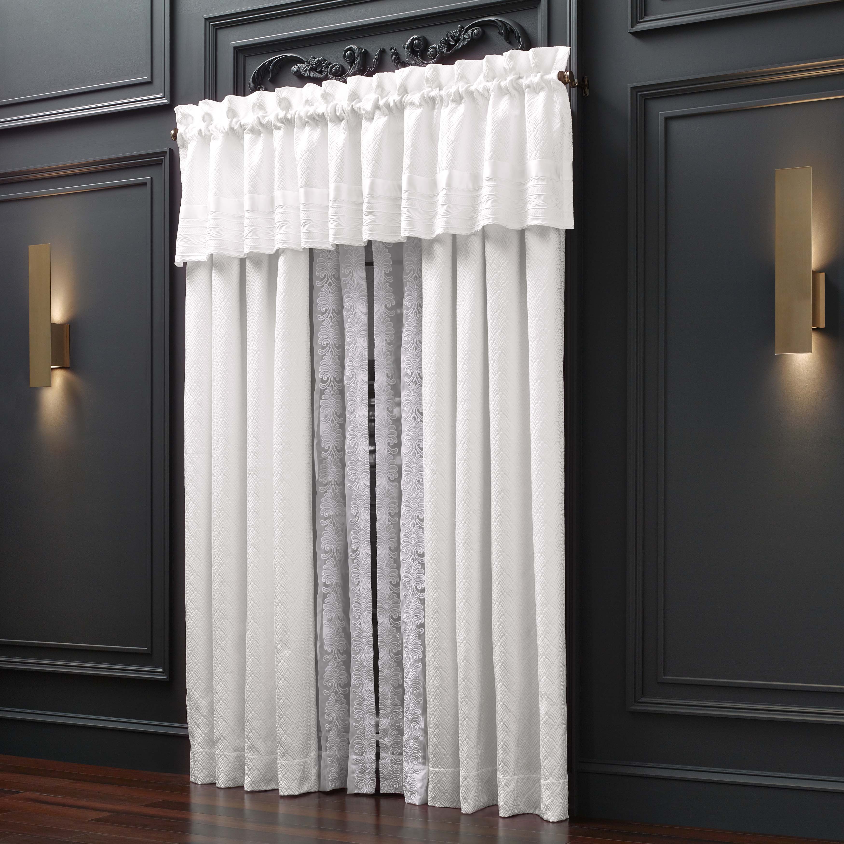 Becco White Window Panel Pair (Set of 2) Window Panels By J. Queen New York