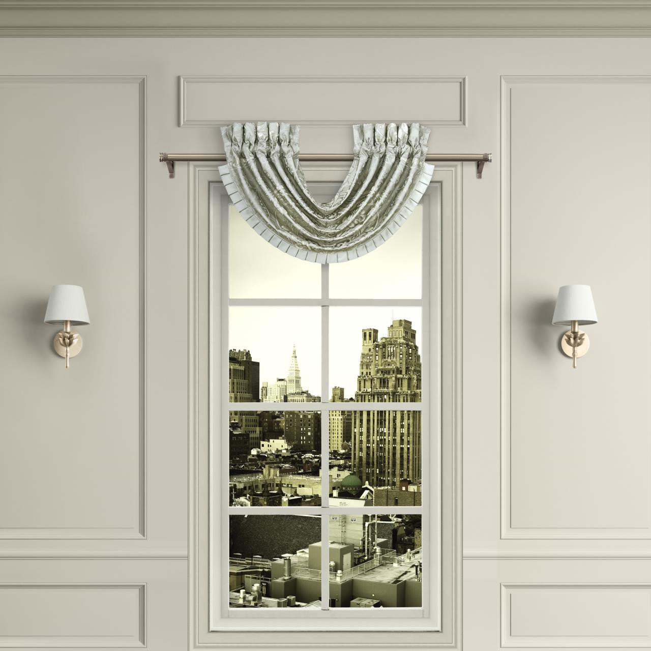 Belgium Spa Waterfall Window Valance By J Queen Window Valances By J. Queen New York