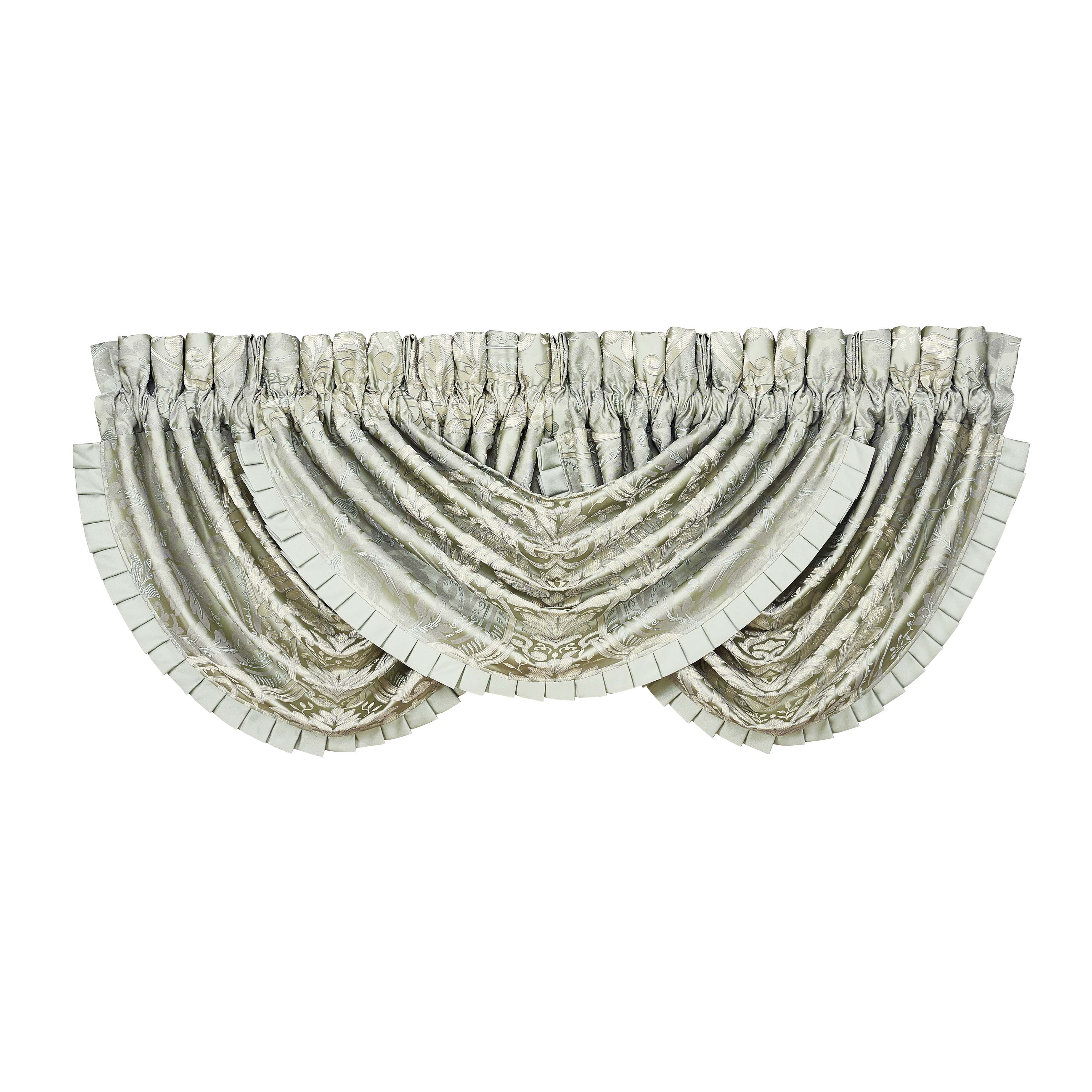 Belgium Spa Waterfall Window Valance By J Queen Window Valances By J. Queen New York