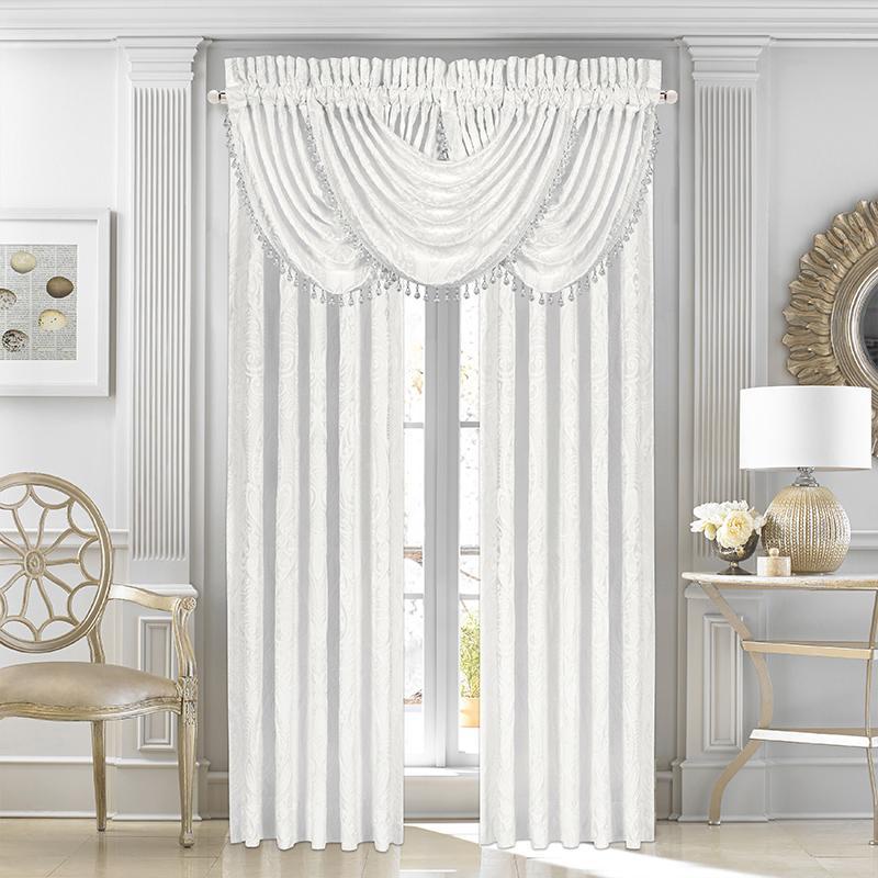 Bianco White Window Panel Pair (Set of 2) Window Panels By J. Queen New York