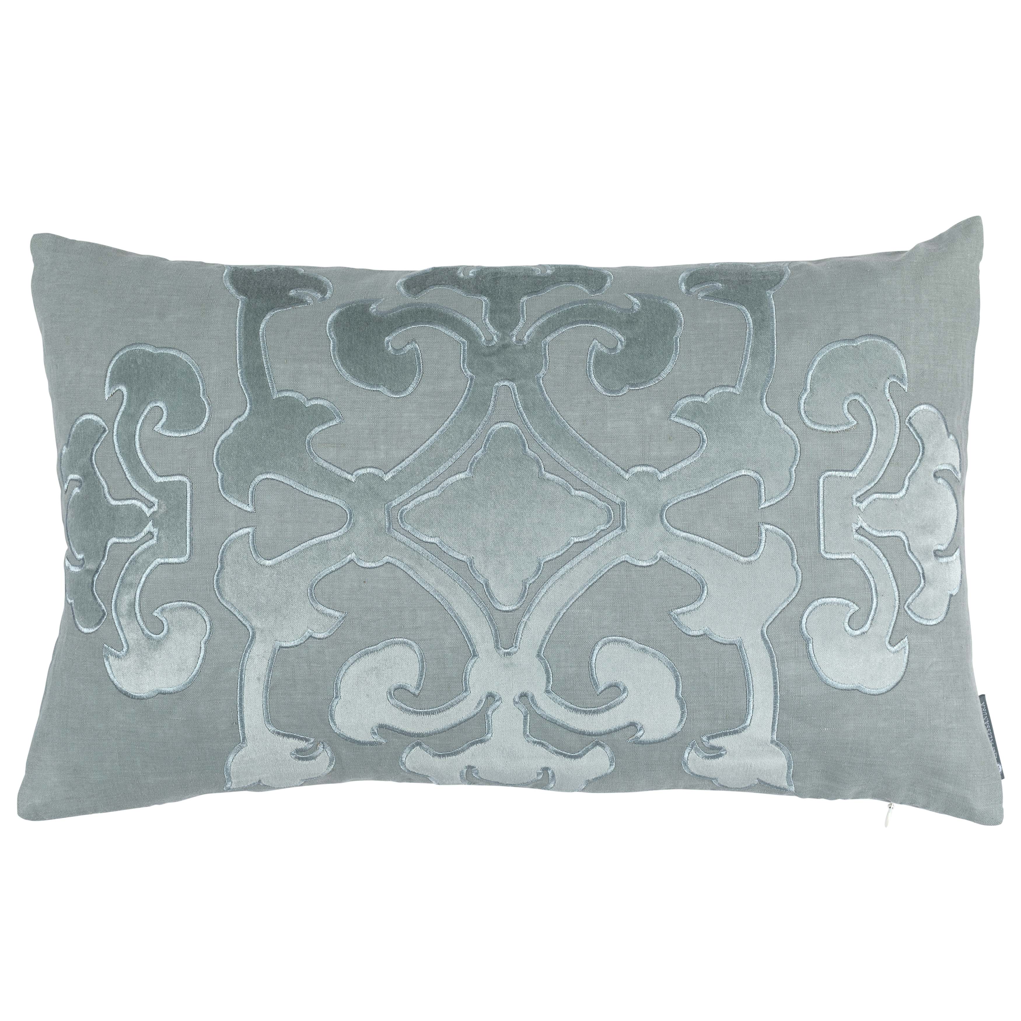 Bloom Sky Angie Matte Velvet Rectangle Decorative Throw Pillow Throw Pillows By Lili Alessandra