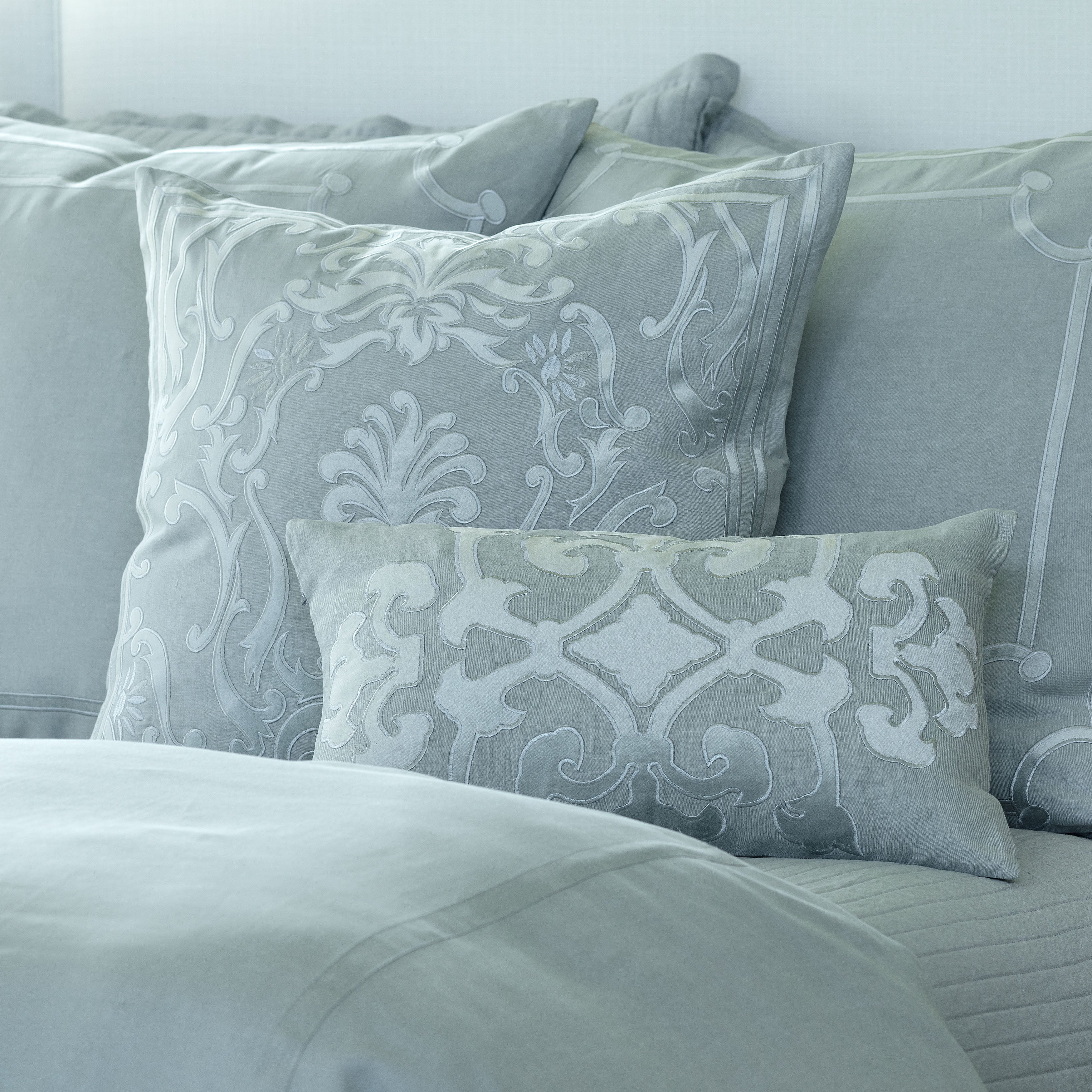 Bloom Sky Linen Duvet Cover Duvet Covers By Lili Alessandra