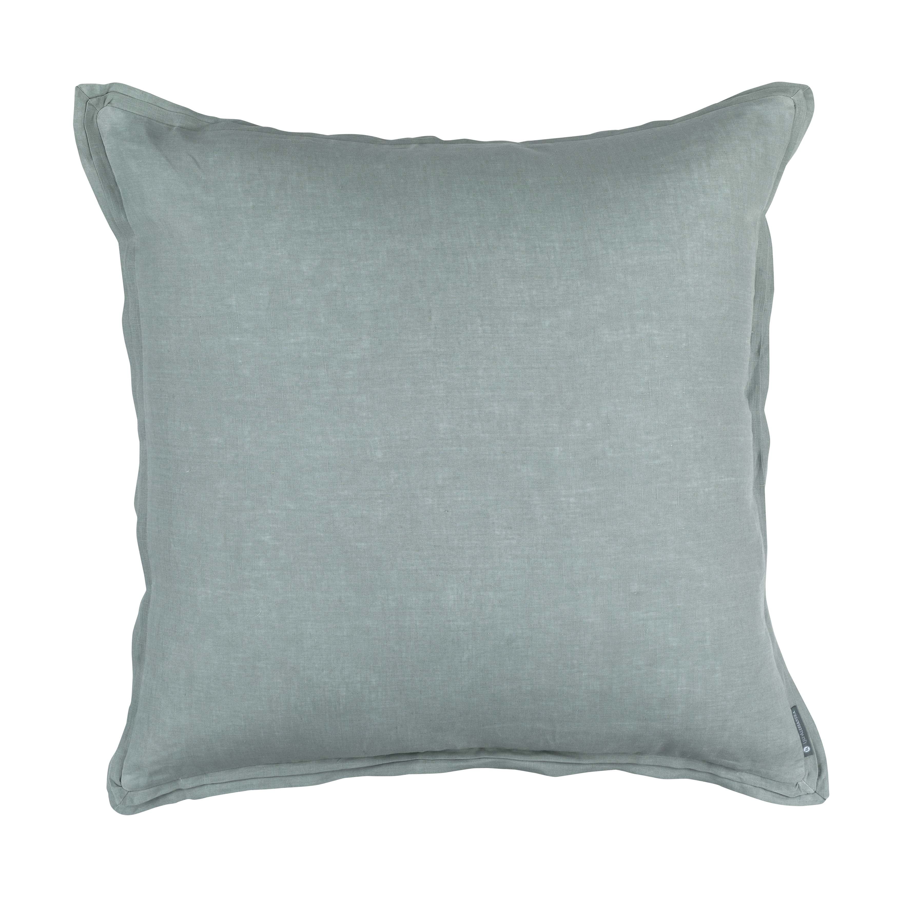 Bloom Sky Linen Euro Decorative Throw Pillow Throw Pillows By Lili Alessandra