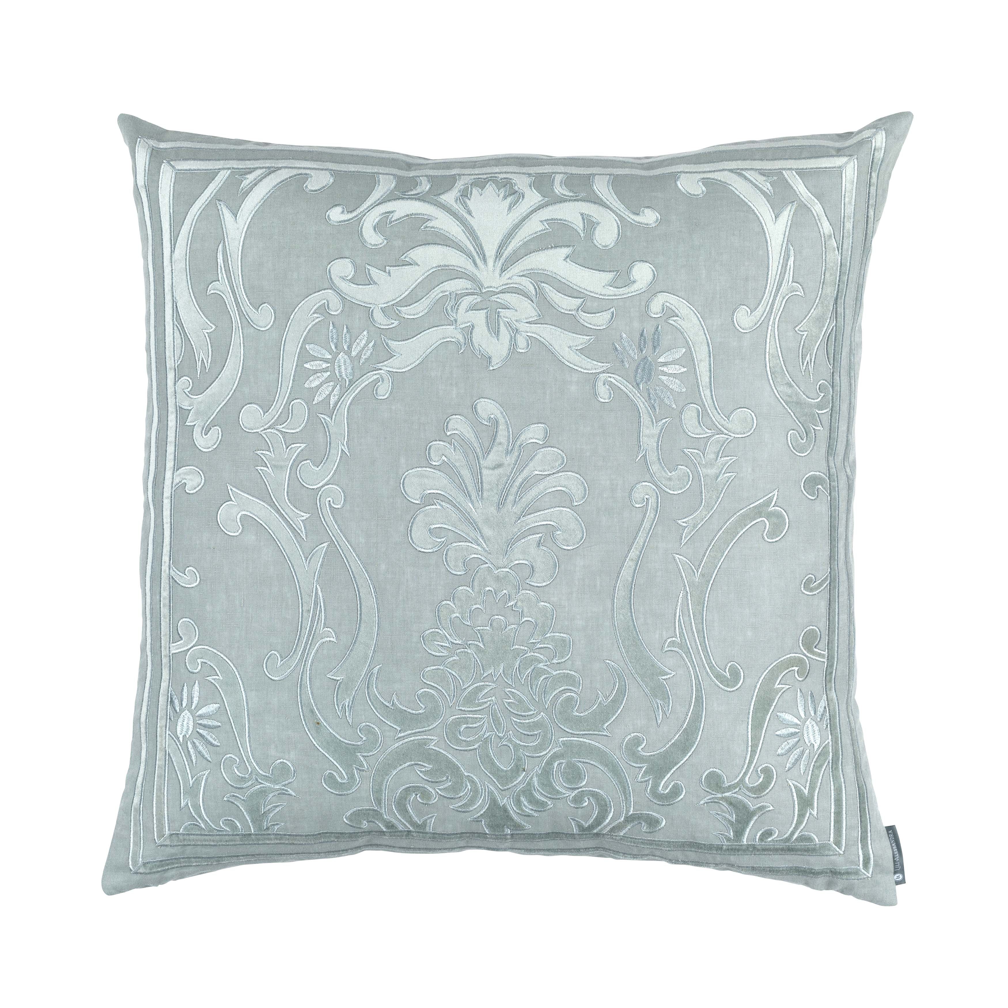 Bloom Sky Louie Matte Velvet Square Decorative Throw Pillow Throw Pillows By Lili Alessandra