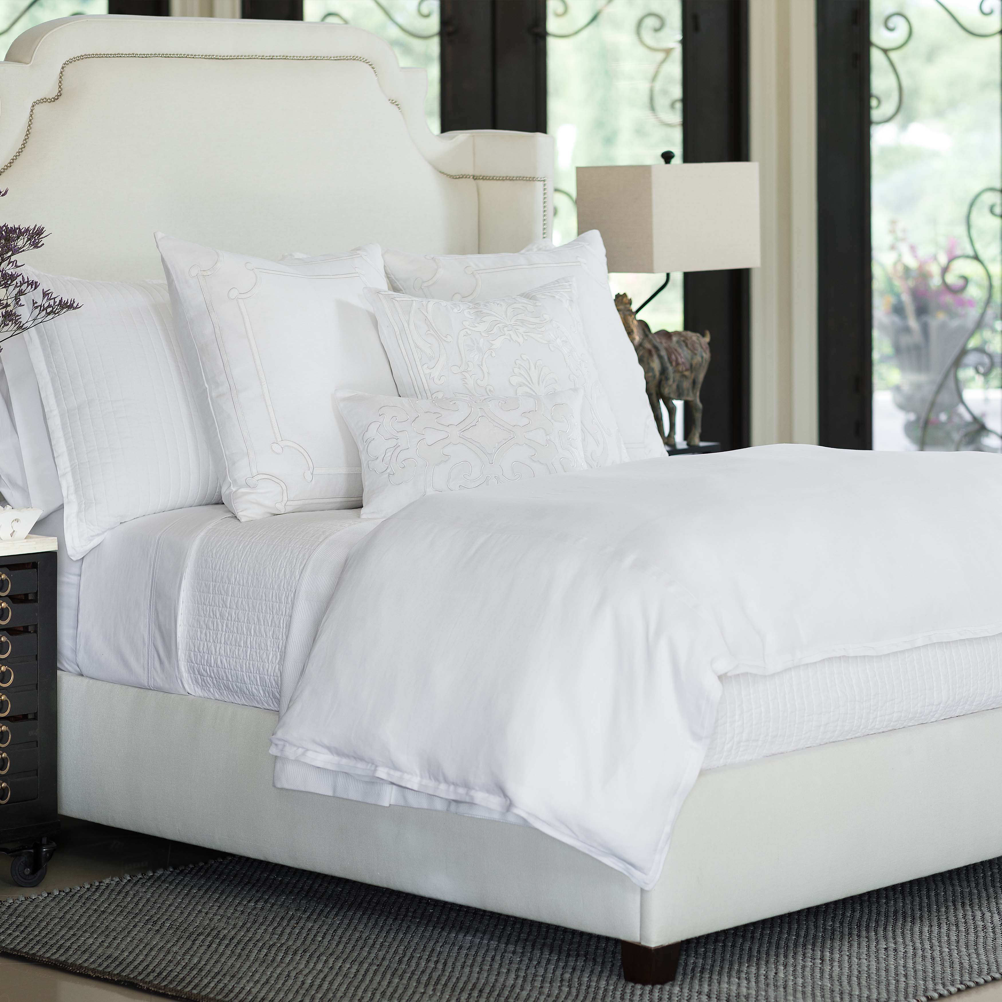 Bloom White Linen Duvet Cover Duvet Covers By Lili Alessandra
