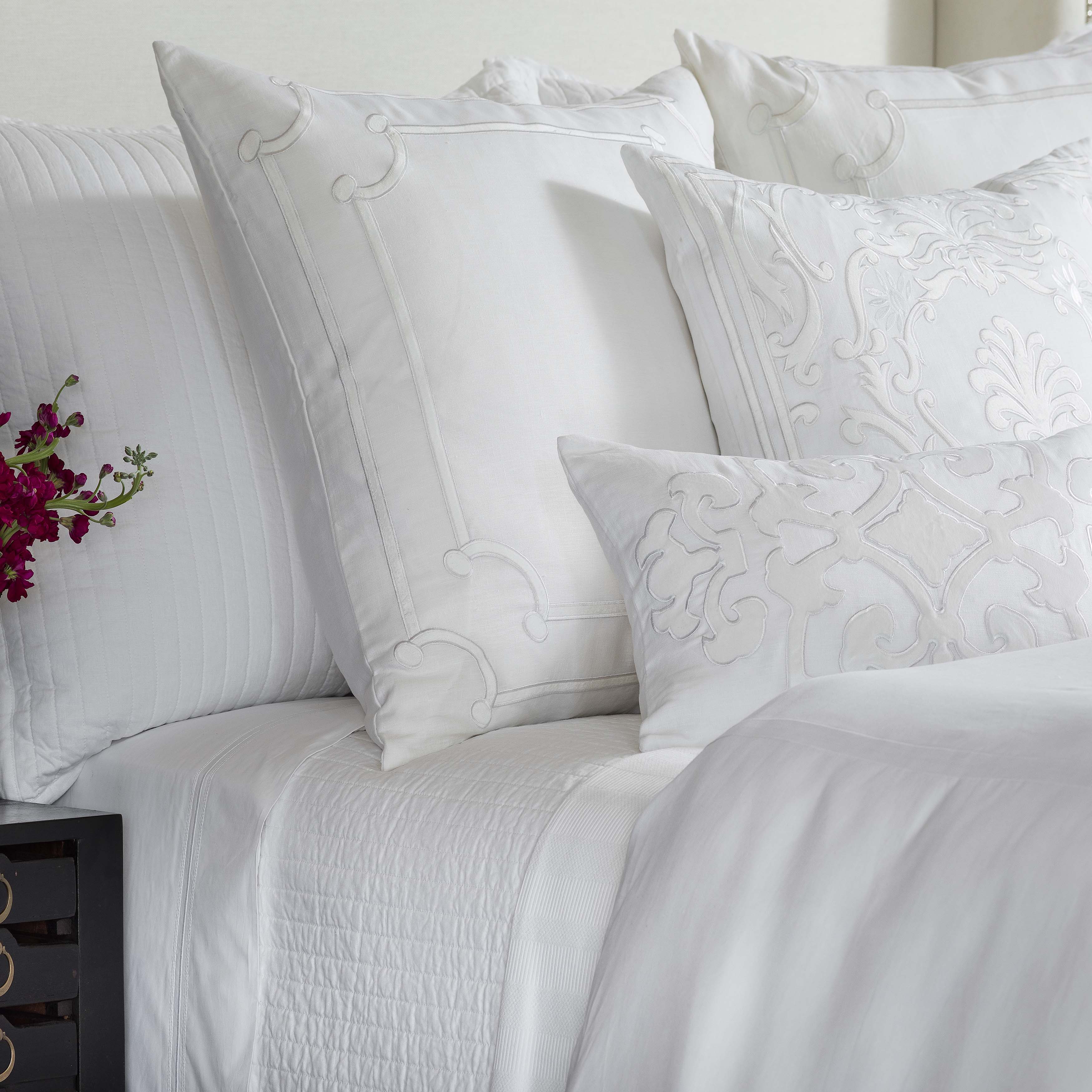 Bloom White Linen Duvet Cover Duvet Covers By Lili Alessandra