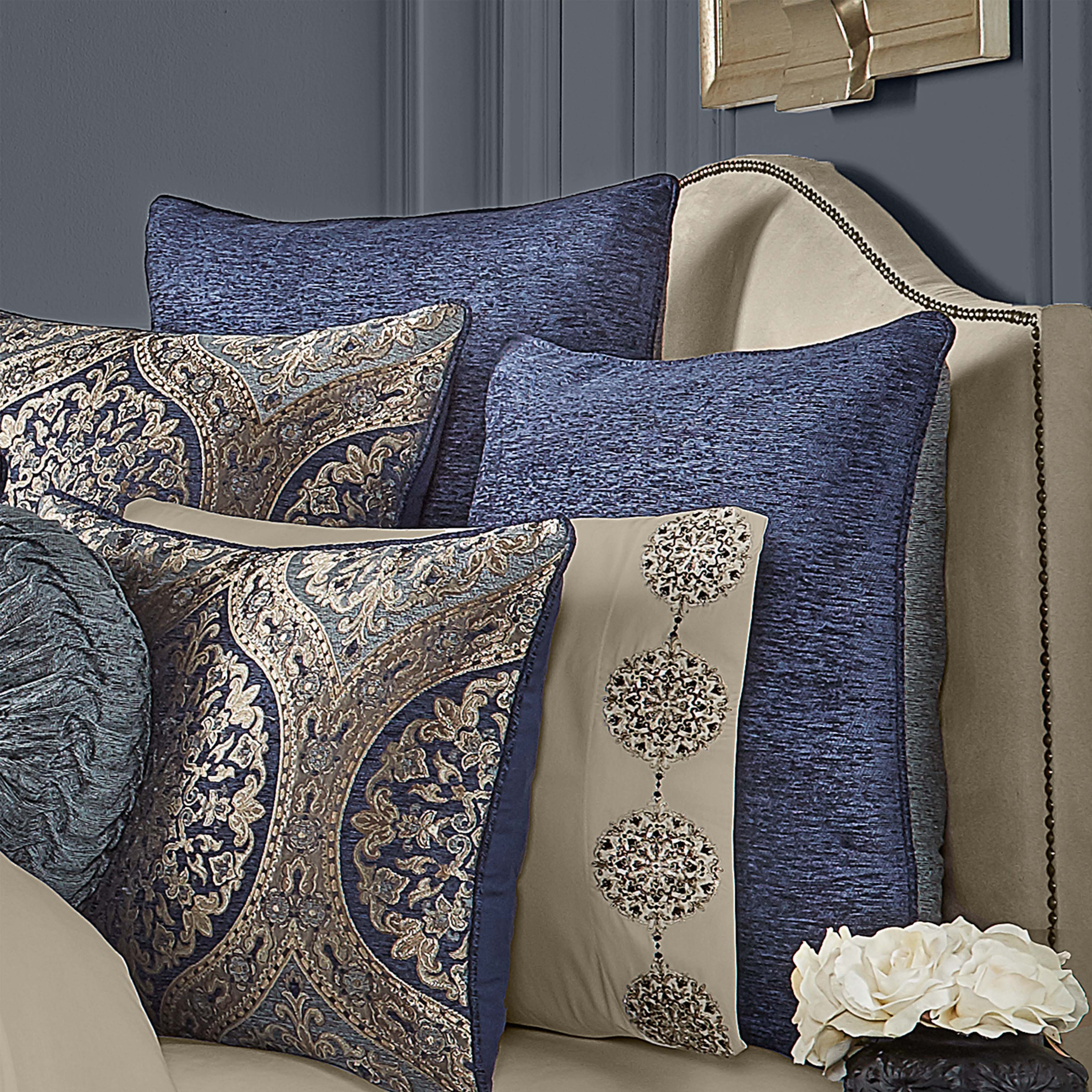 Botticelli Navy Euro Sham By J Queen Euro Sham By J. Queen New York