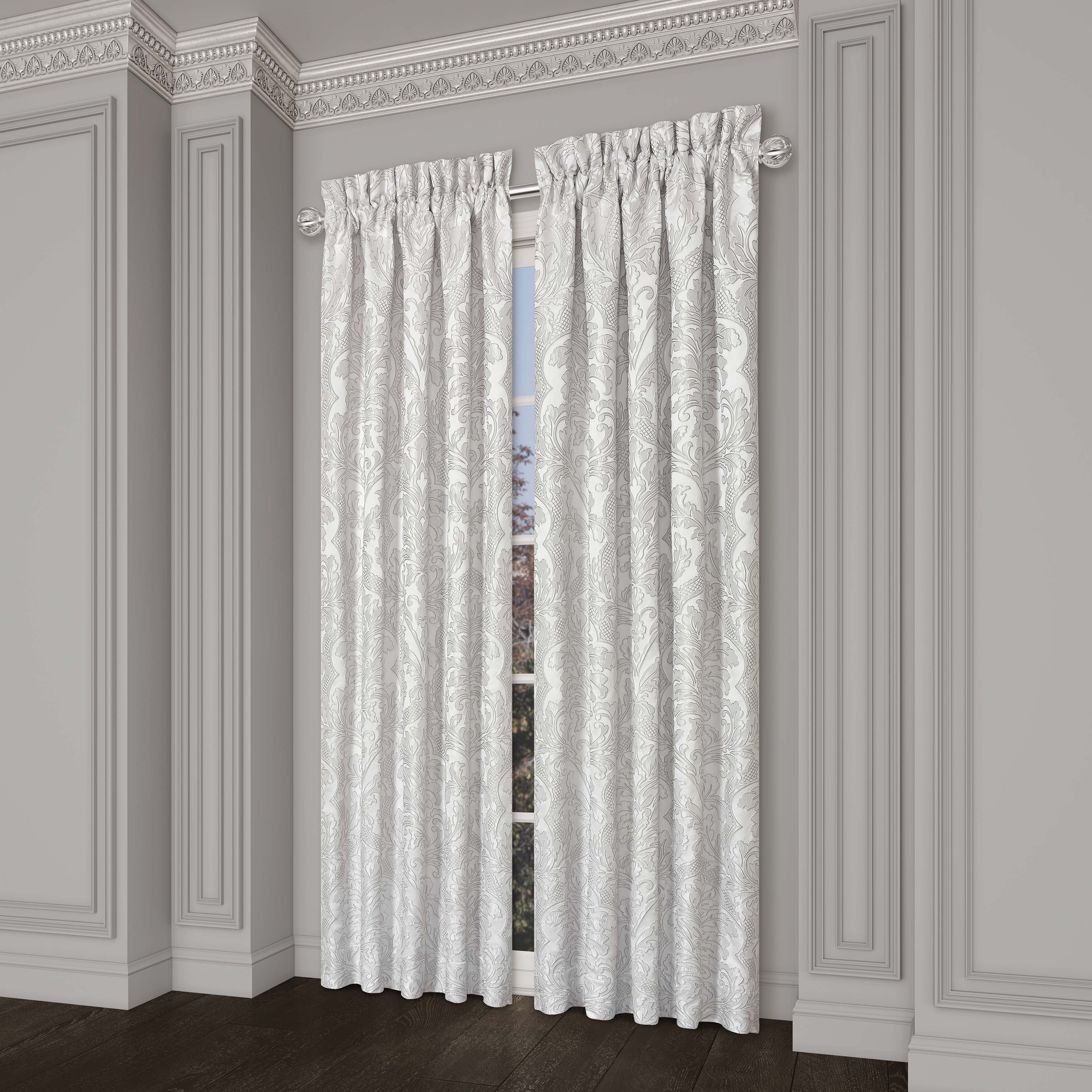 Brunello Platinum Window Panel Pair (Set of 2) Window Panels By J. Queen New York