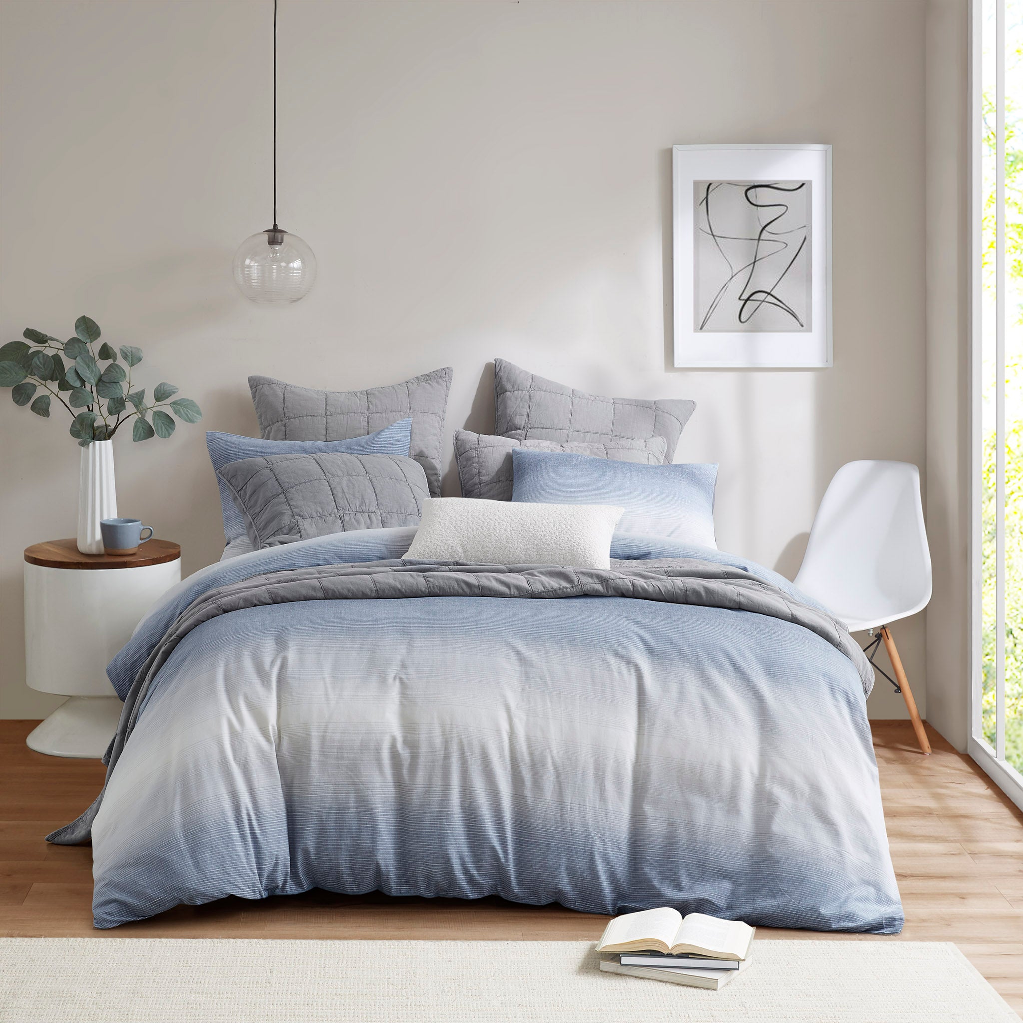 Callista Blue Duvet Cover Set Duvet Covers By Croscill Home LLC