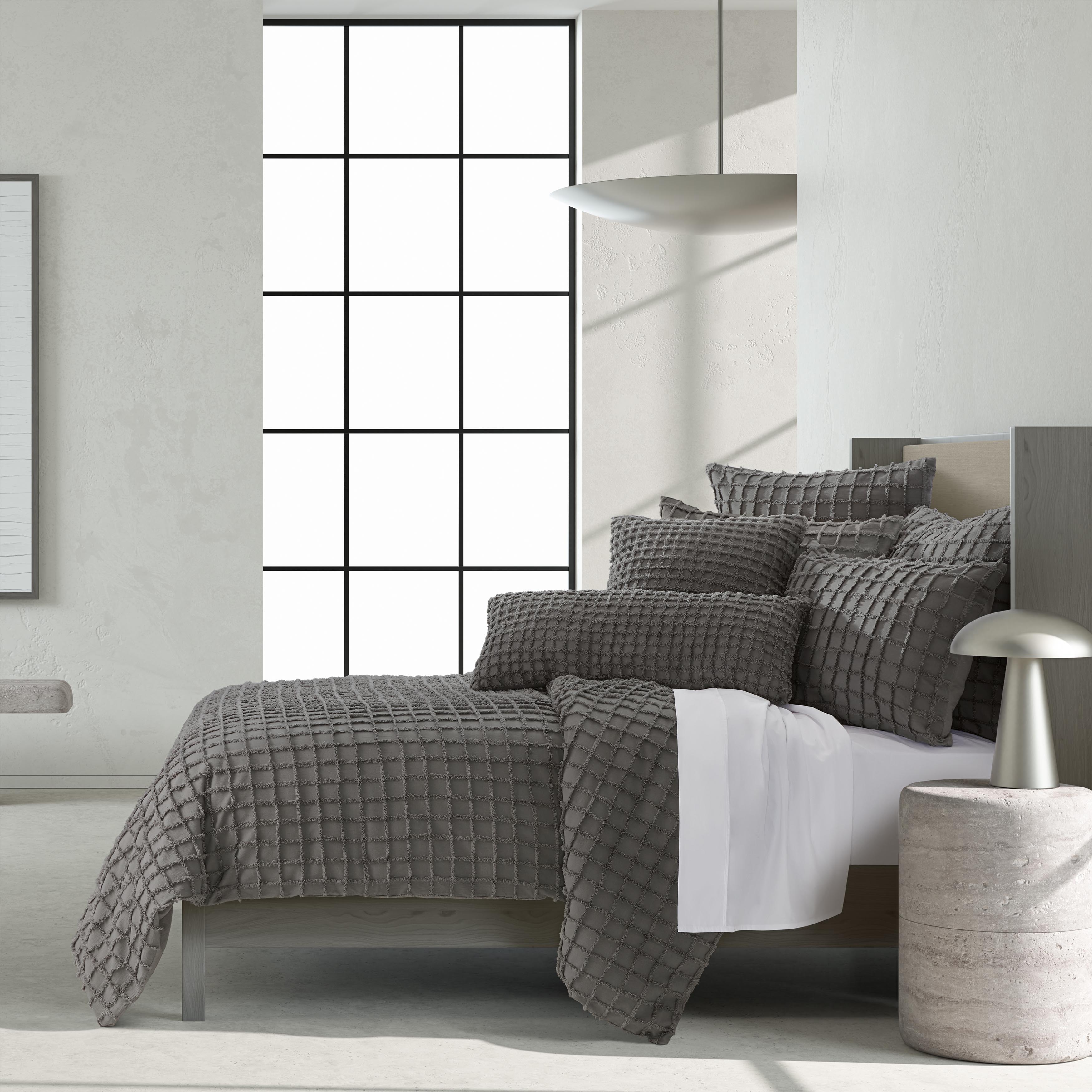 Cameron Grey 3-Piece Duvet Cover Set By J Queen Duvet Covers By J. Queen New York