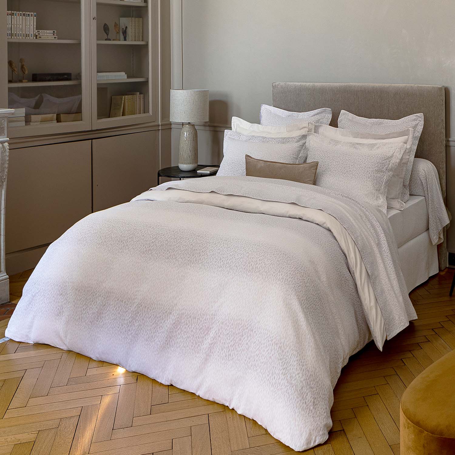 Caractere Beige Duvet Cover Duvet Covers By Anne de Solène