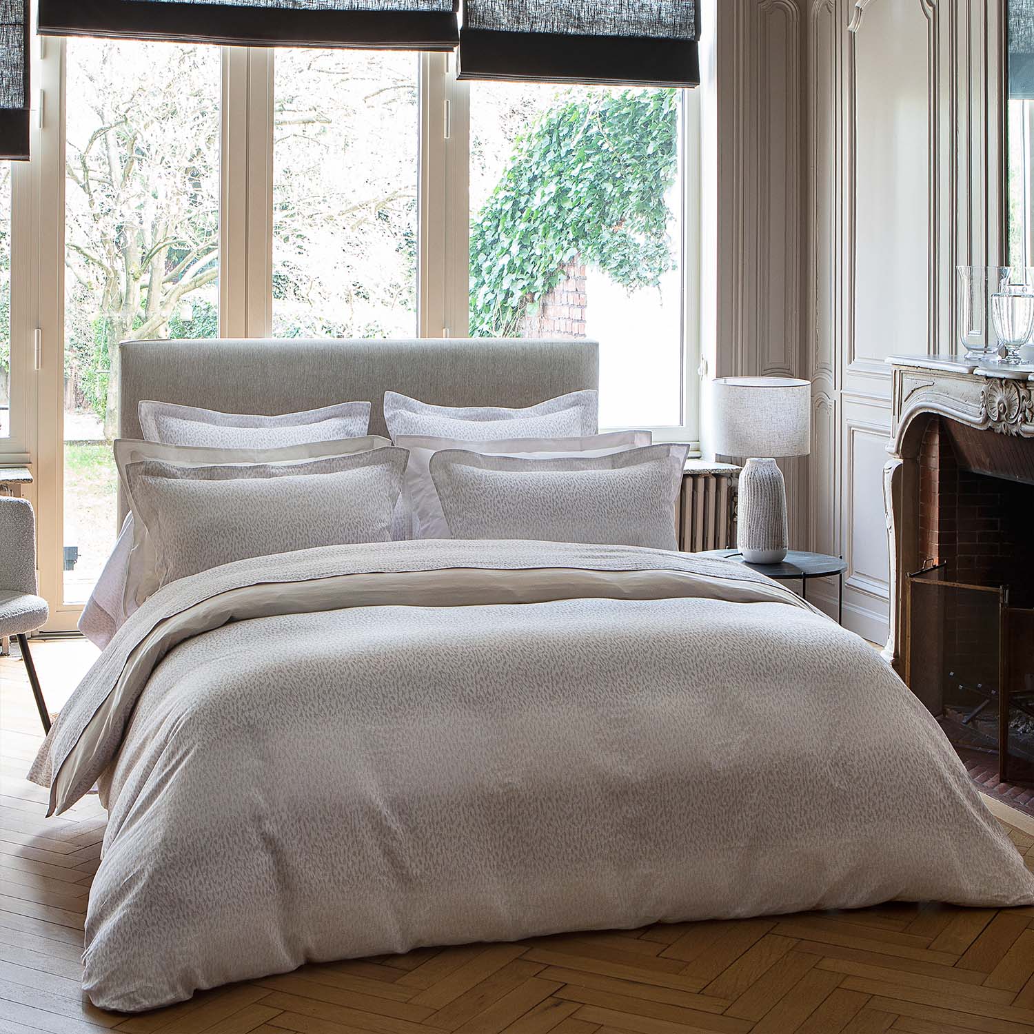 Caractere Beige Duvet Cover Duvet Covers By Anne de Solène