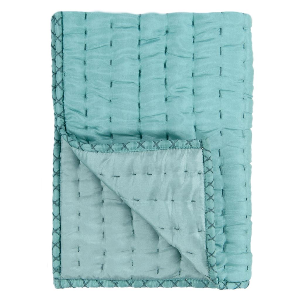 Chenevard Sky & Cloud Hand Quilted Silk Quilt Quilt Sets By Designers Guild