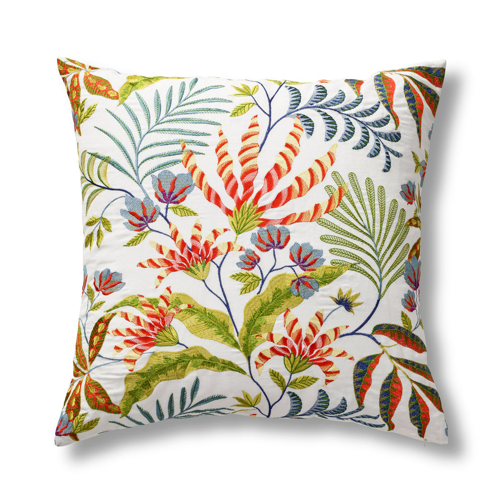 Cloud Forest White Square Decorative Throw Pillow 24" x 24" Throw Pillows By Ann Gish