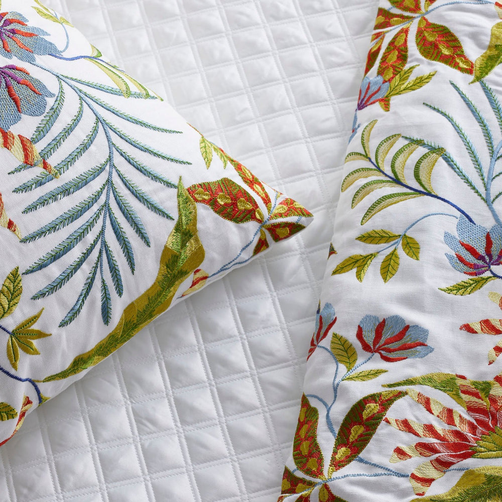 Cloud Forest White Square Decorative Throw Pillow 24" x 24" Throw Pillows By Ann Gish
