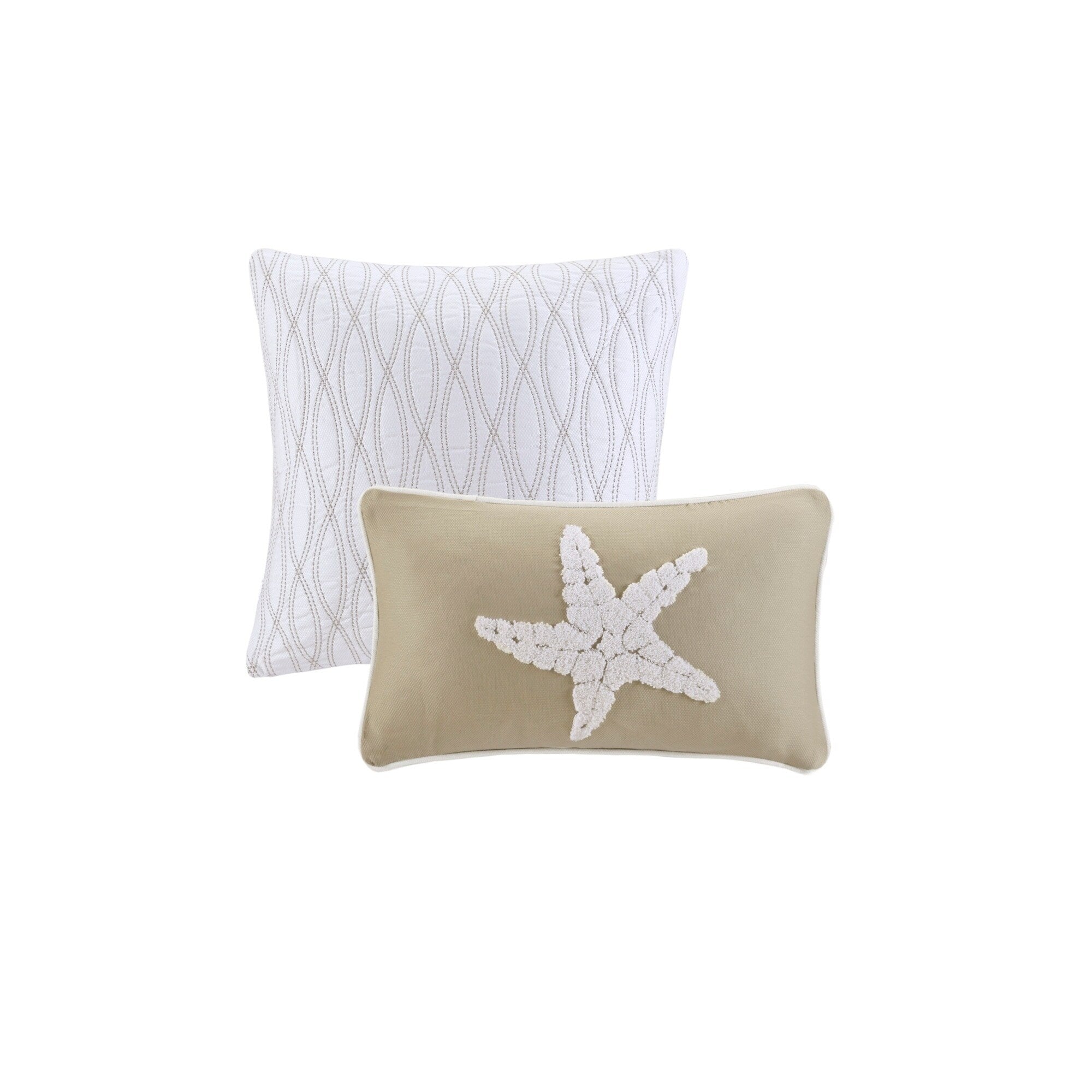 Coastline Khaki 6-Piece Comforter Set Comforter Sets By JLA HOME/Olliix (E & E Co., Ltd)