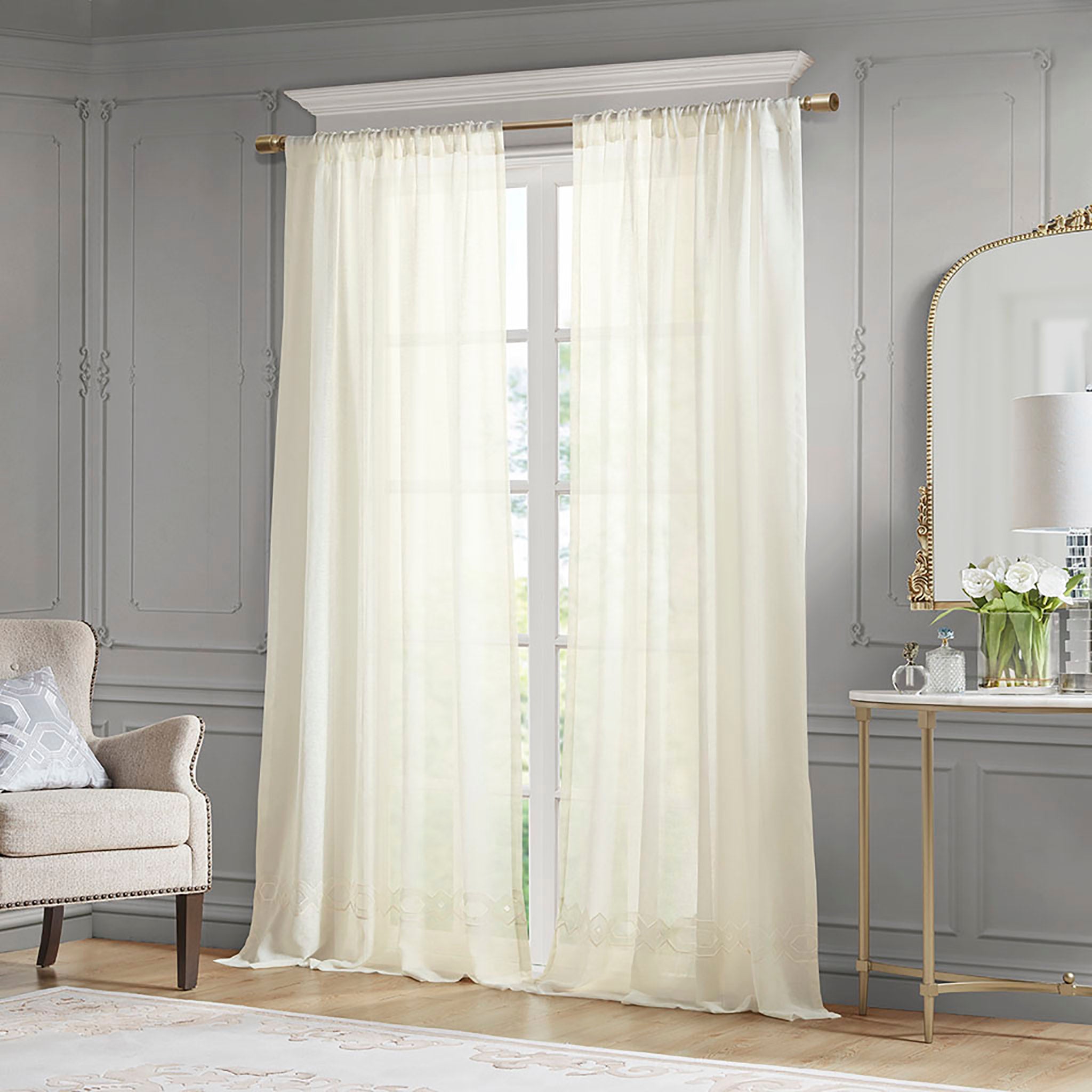 Cornelli Ivory Window Panel Window Panels By Croscill Home LLC