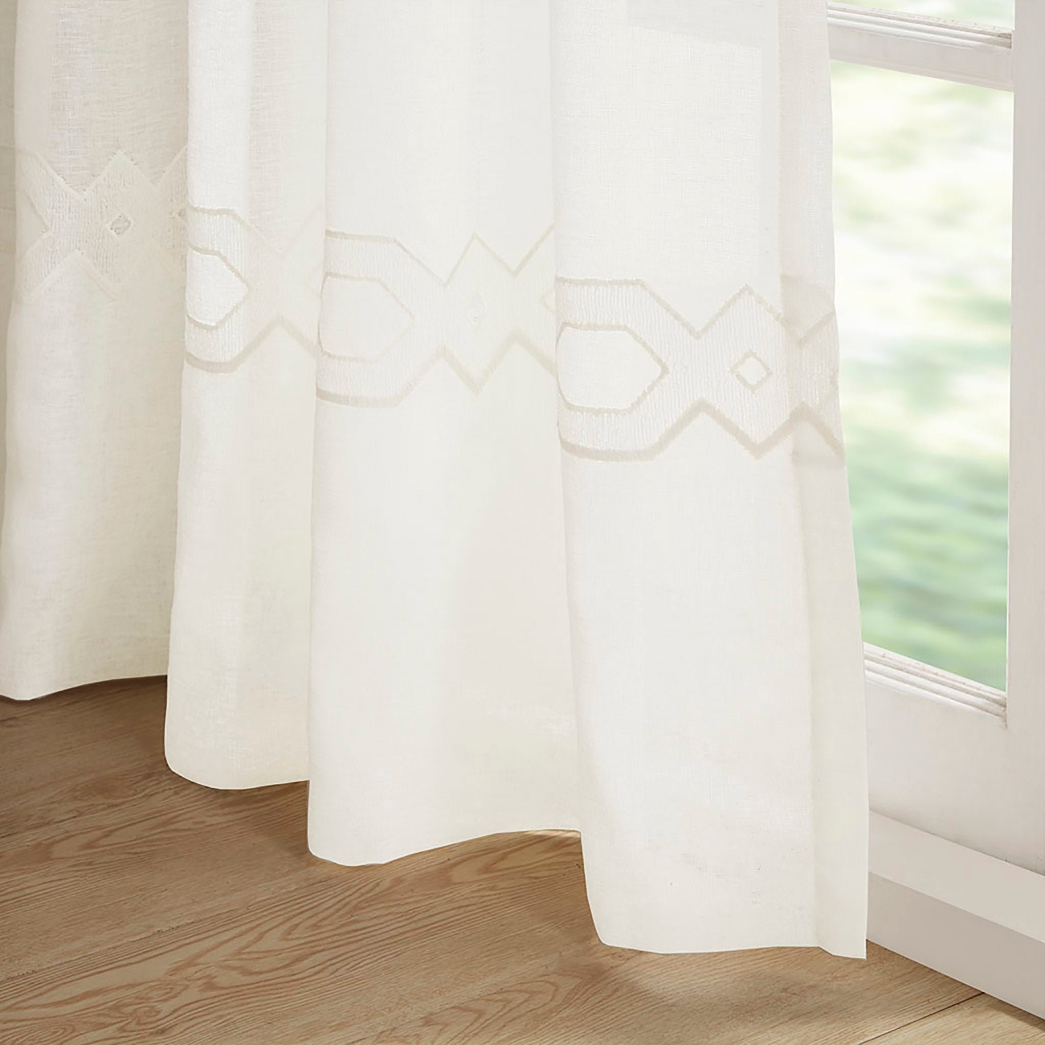Cornelli White Window Panel Window Panels By Croscill Home LLC