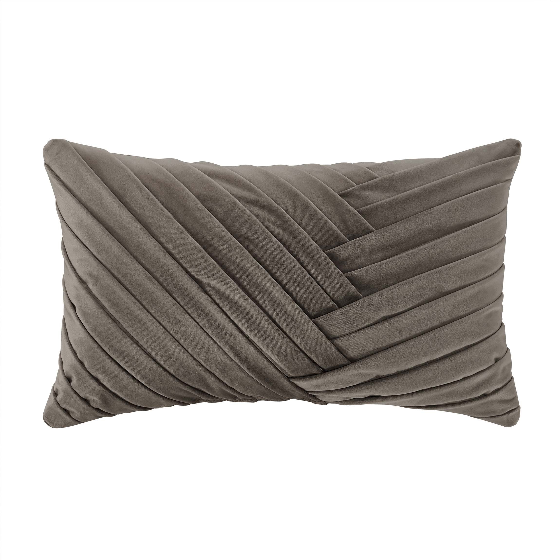 Cracked Taupe Ice Boudoir Decorative Throw Pillow 21" X 12" By J Queen Throw Pillows By J. Queen New York