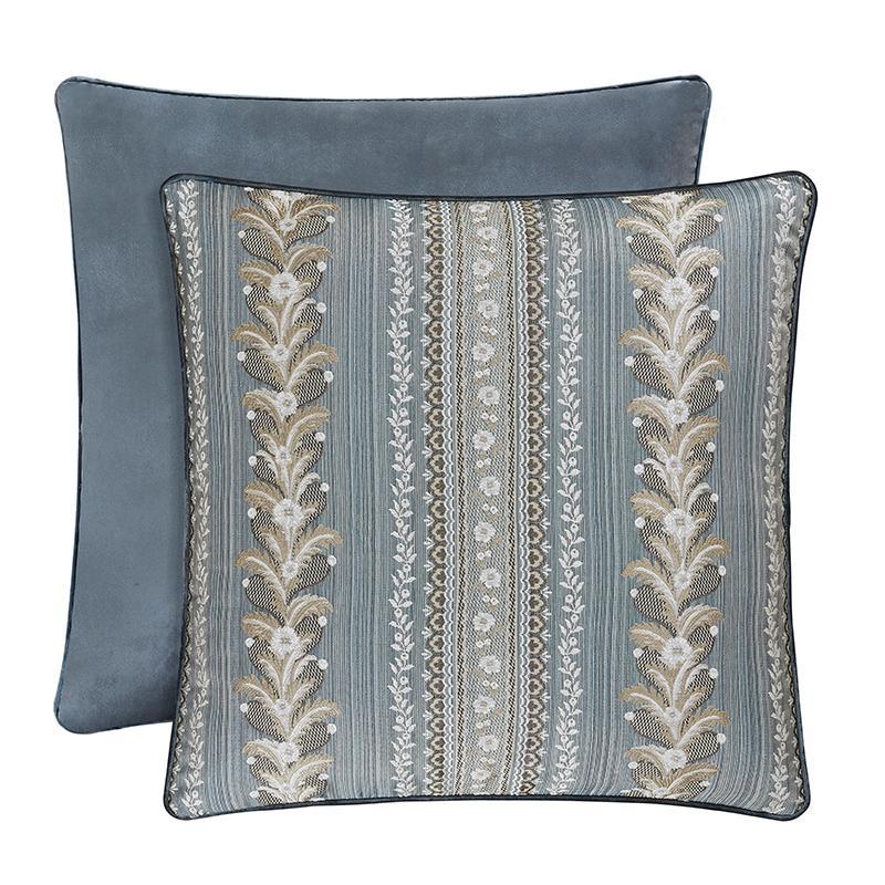 Crystal Palace French Blue Euro Sham By J Queen Euro Sham By J. Queen New York
