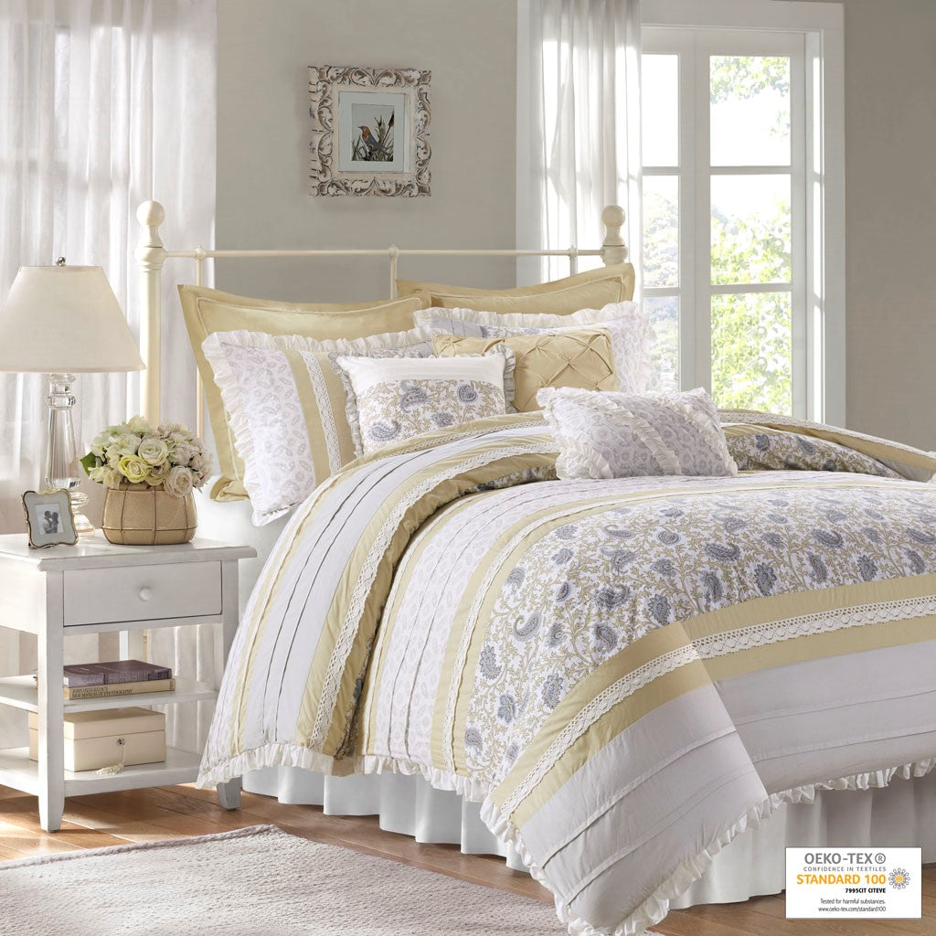 Fozia 9-Piece Comforter Set Comforter Sets By JLA HOME/Olliix (E & E Co., Ltd)