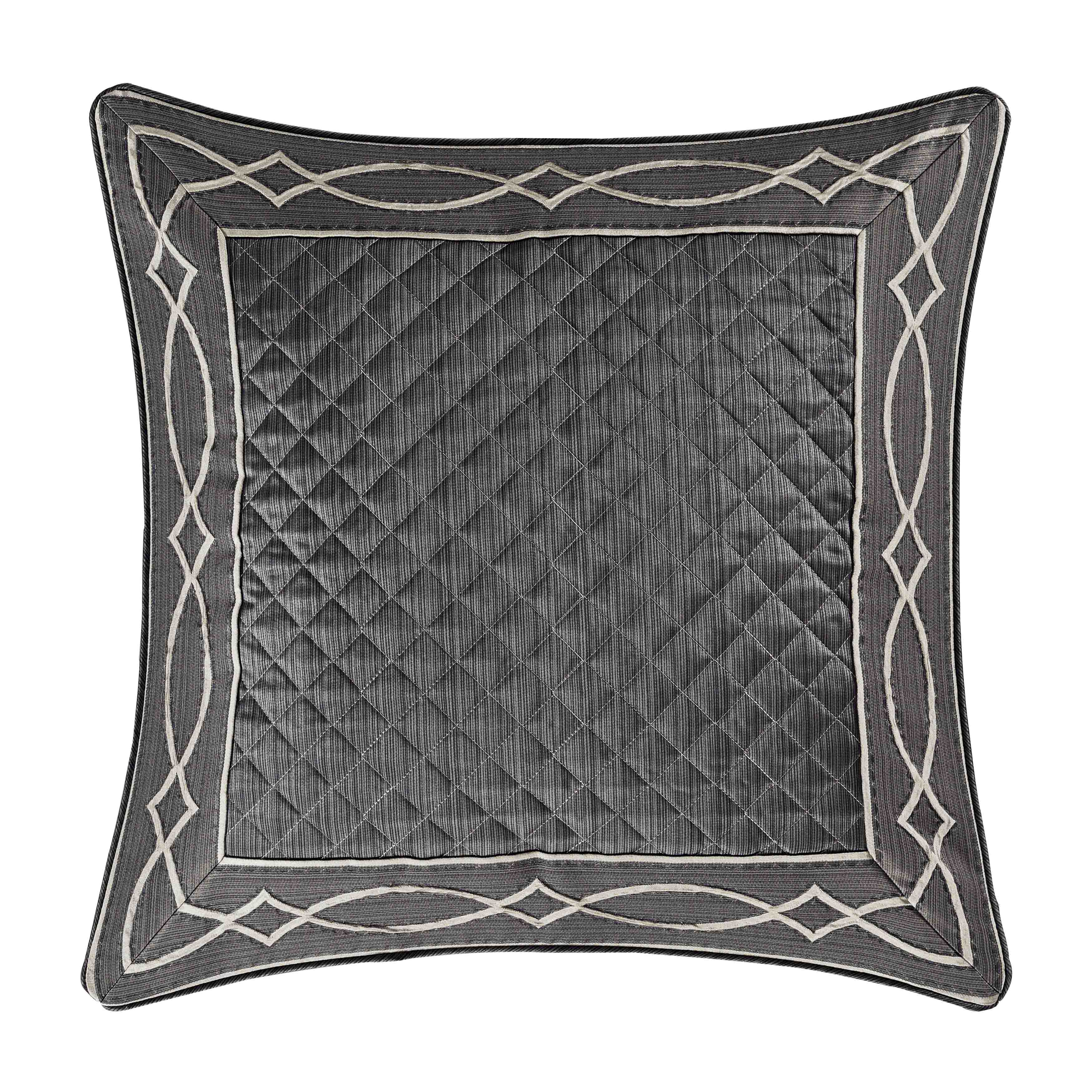 J Queen Deco Charcoal Euro Sham- Final Sale Euro Sham By US Office - Latest-bedding