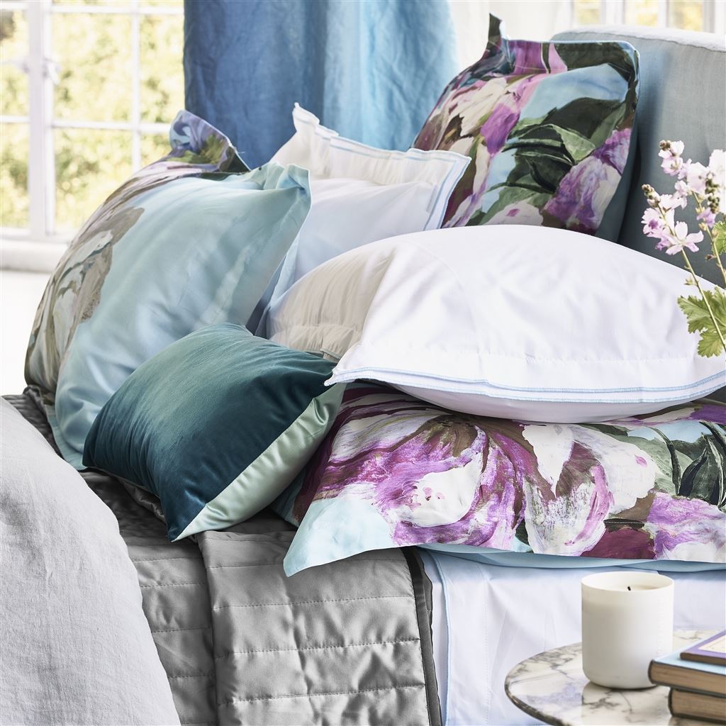 Delft Flowers Sky Duvet Cover Duvet Covers By Designers Guild