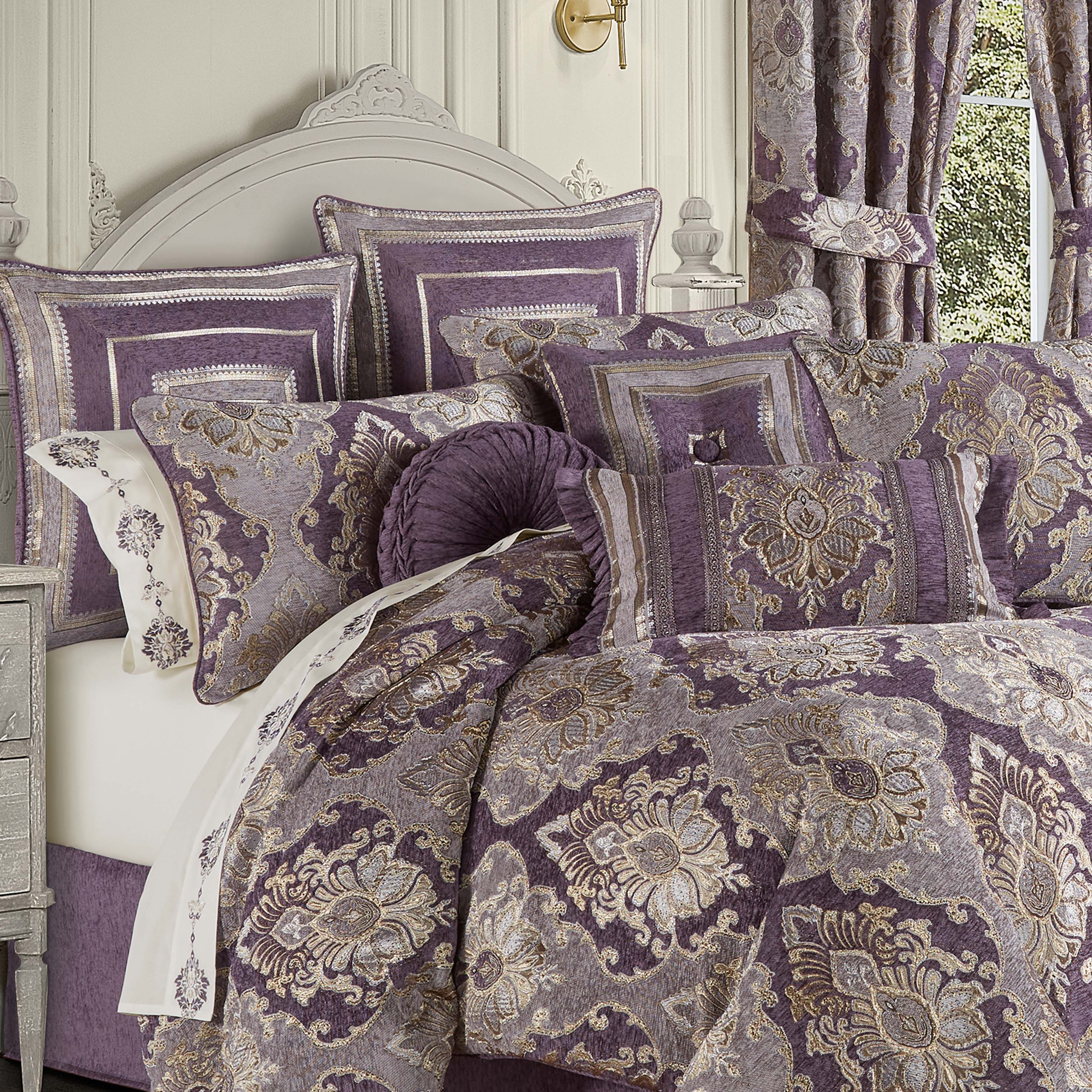 Dominique 4 piece comforter set bedding Comforter Sets By J. Queen New York