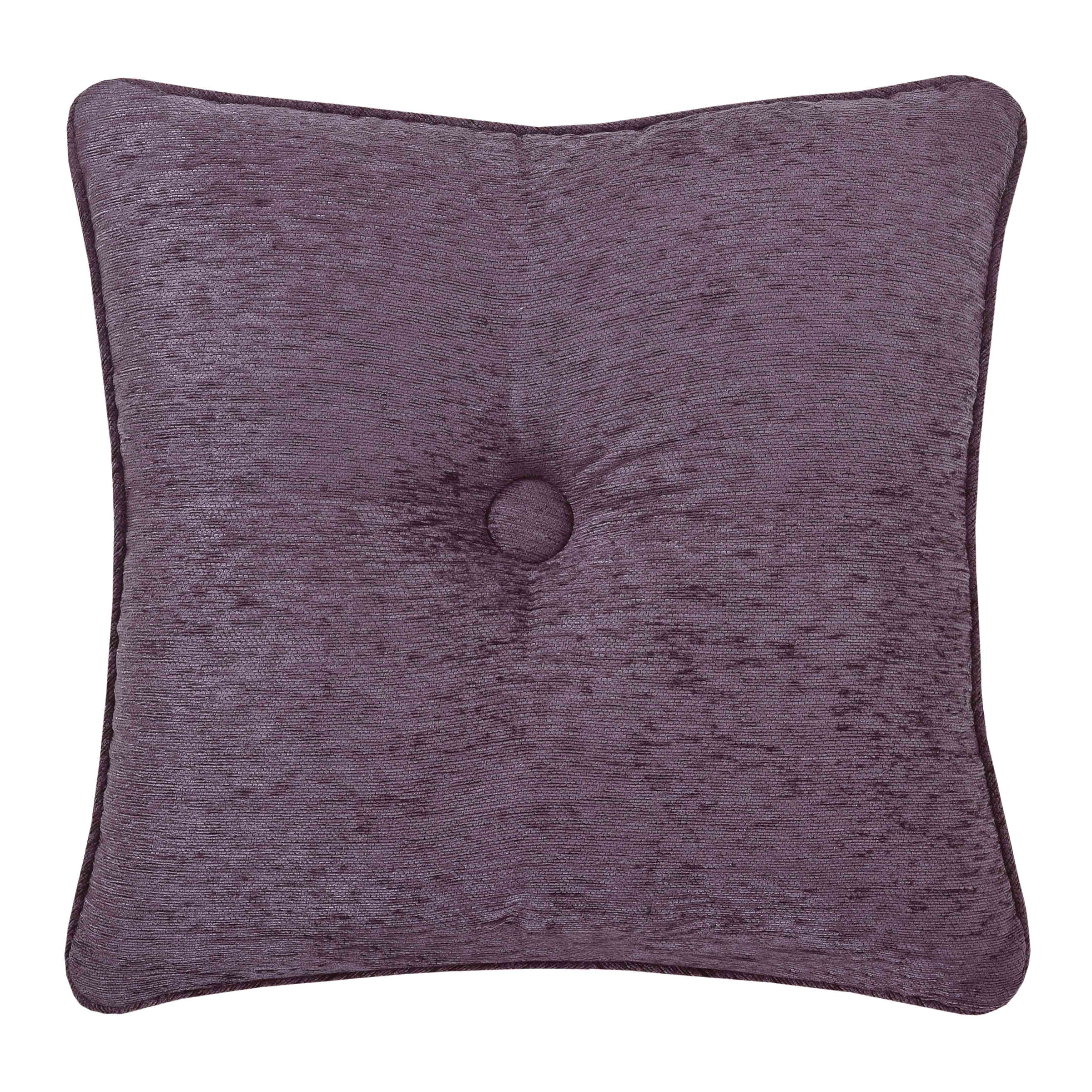 Dominique Lavender Square Decorative Throw Pillow 18" x 18" Throw Pillows By J. Queen New York